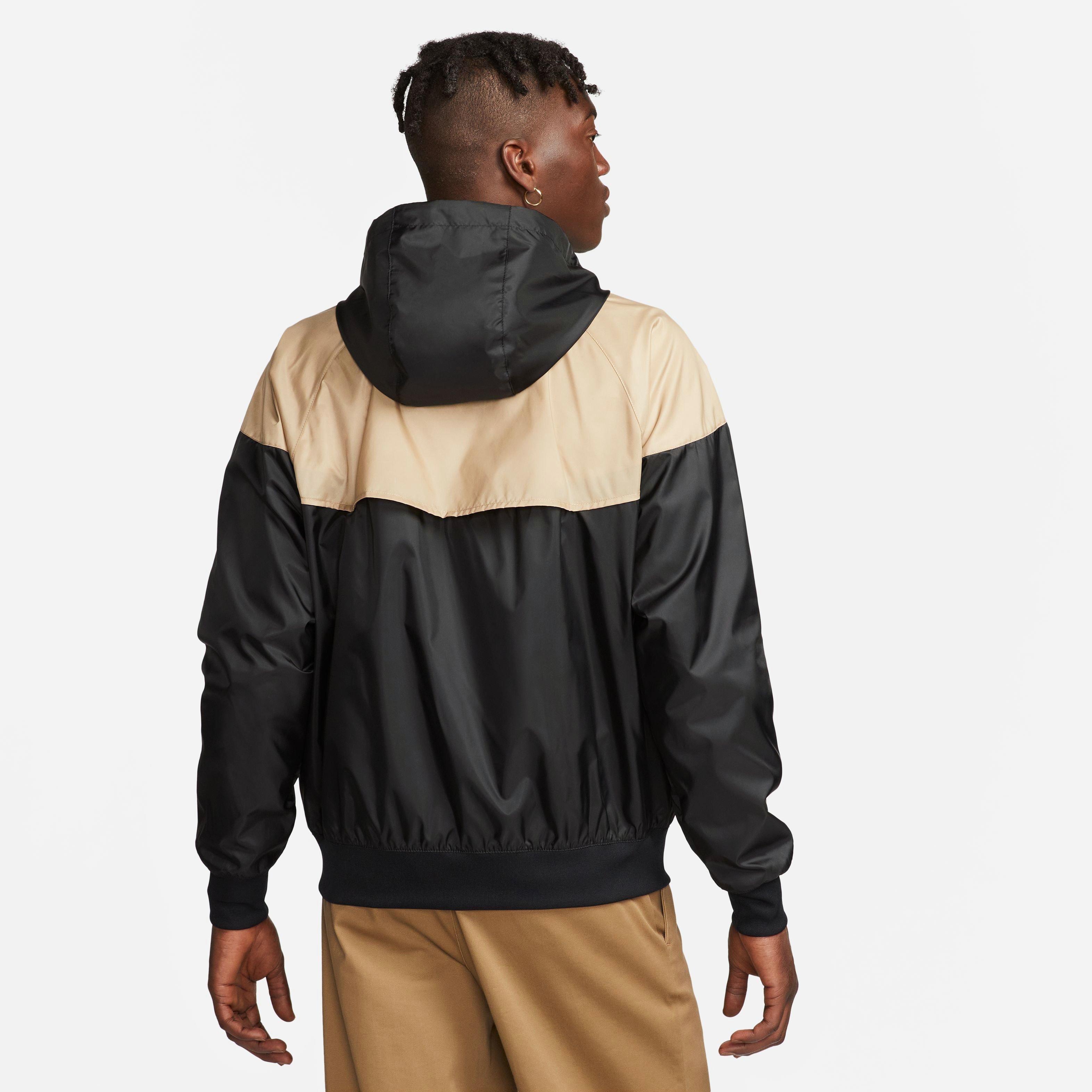 Black and cheap gold windbreaker nike