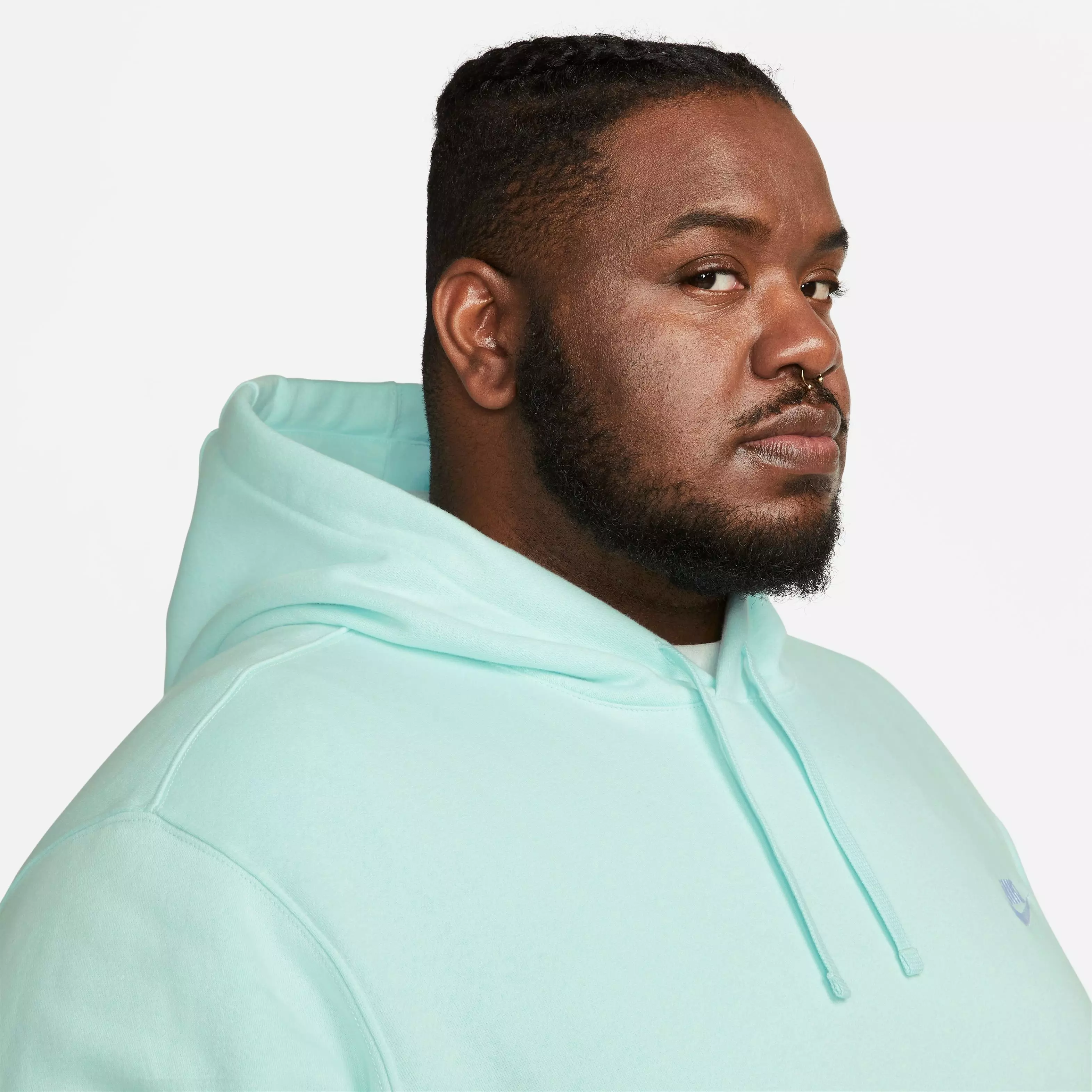 Nike Men's Sportswear Club Fleece Pullover Hoodie-Jade - JADE