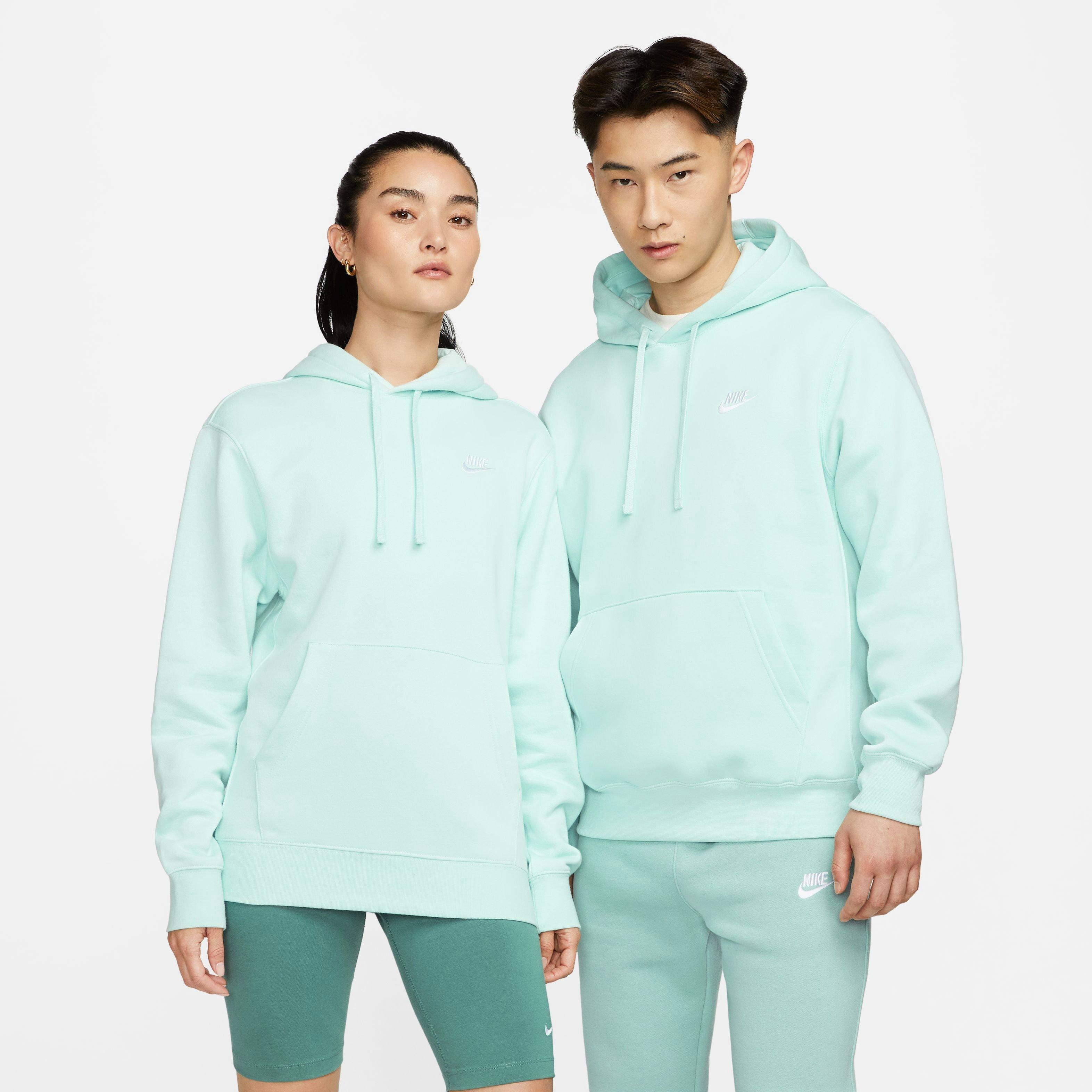 Nike Men's Sportswear Club Fleece Pullover Hoodie-Jade - JADE Thumbnail View 1