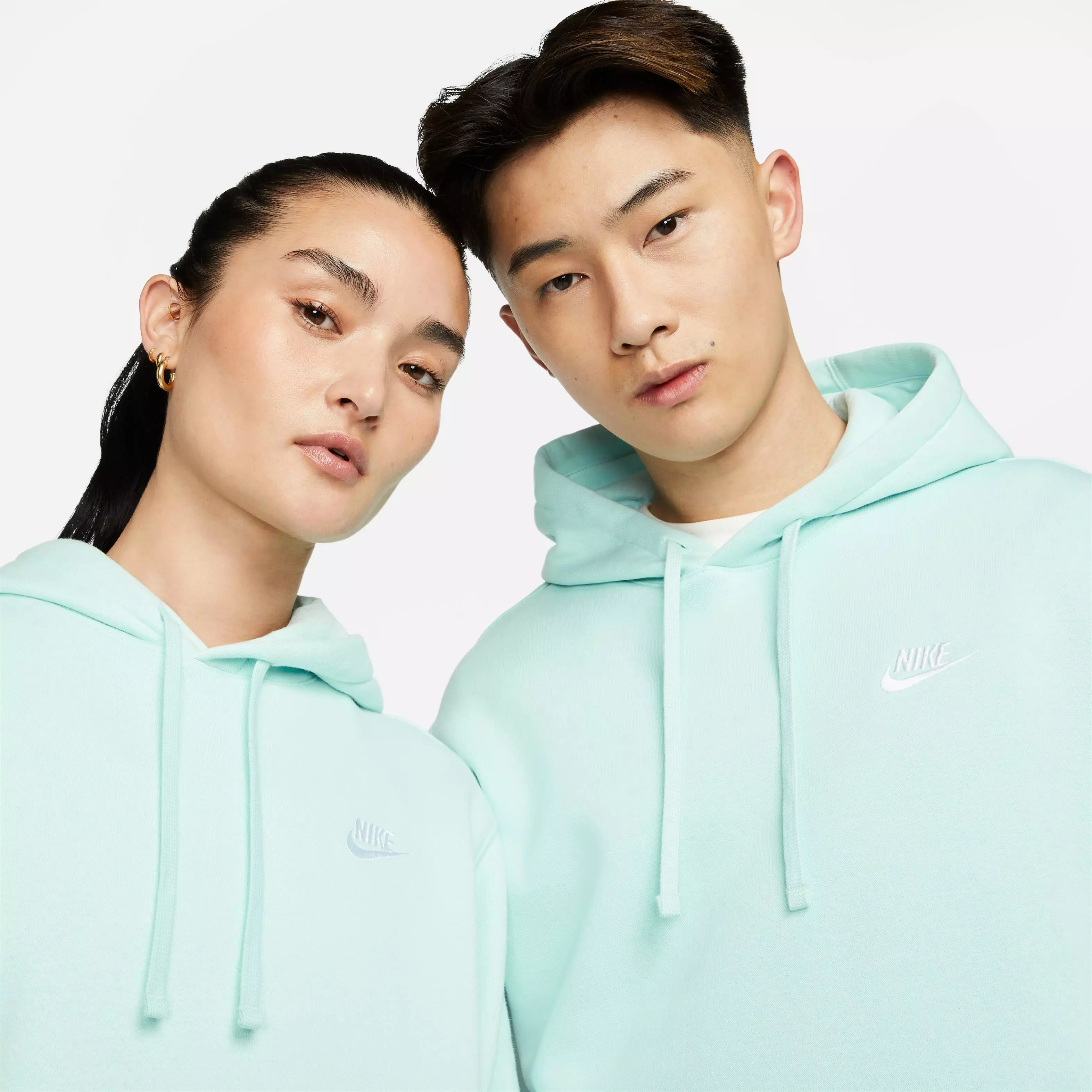 Nike Men's Sportswear Club Fleece Pullover Hoodie-Jade - JADE