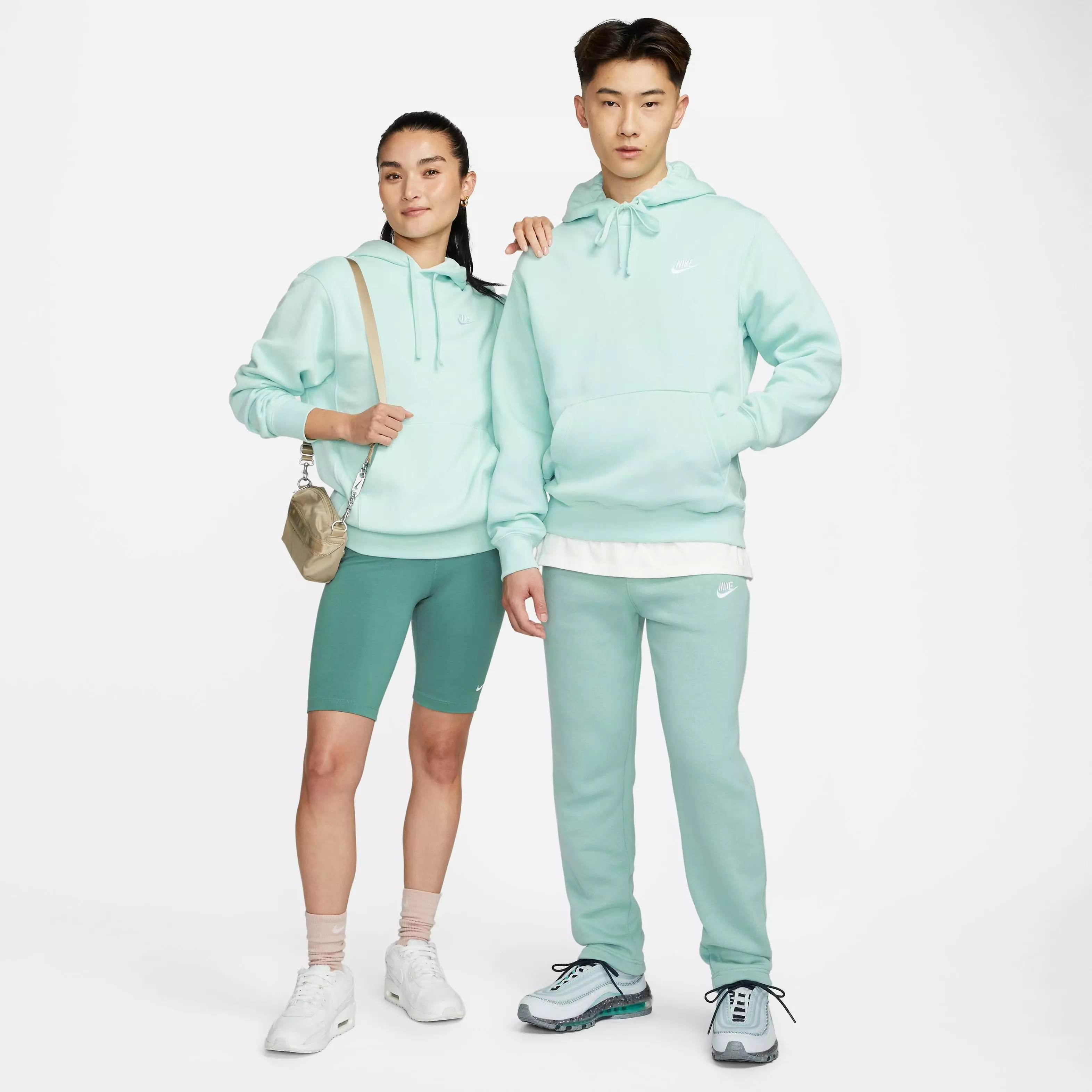 Nike Men's Sportswear Club Fleece Pullover Hoodie-Jade - JADE