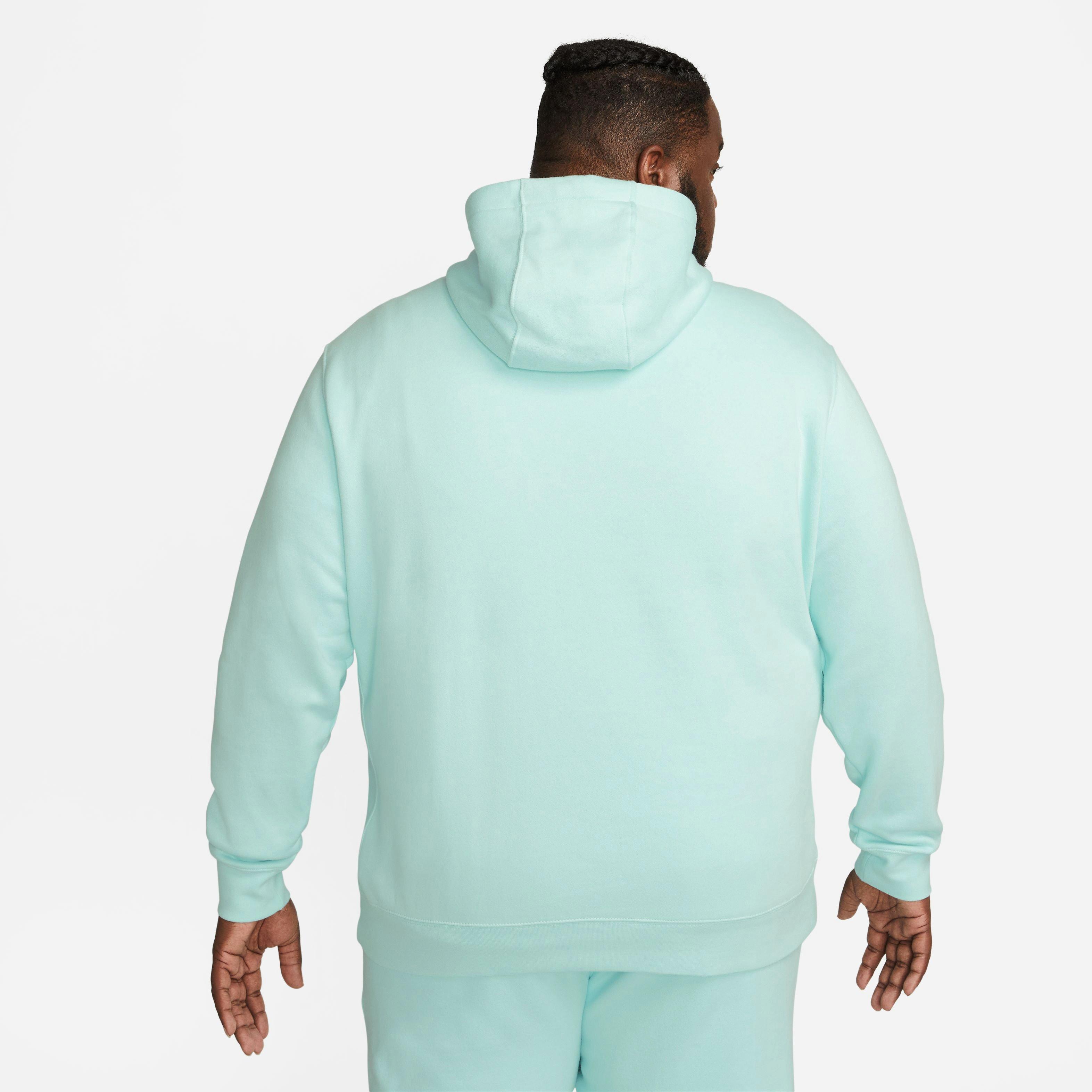 Nike Men's Sportswear Club Fleece Pullover Hoodie-Jade - JADE Thumbnail View 4