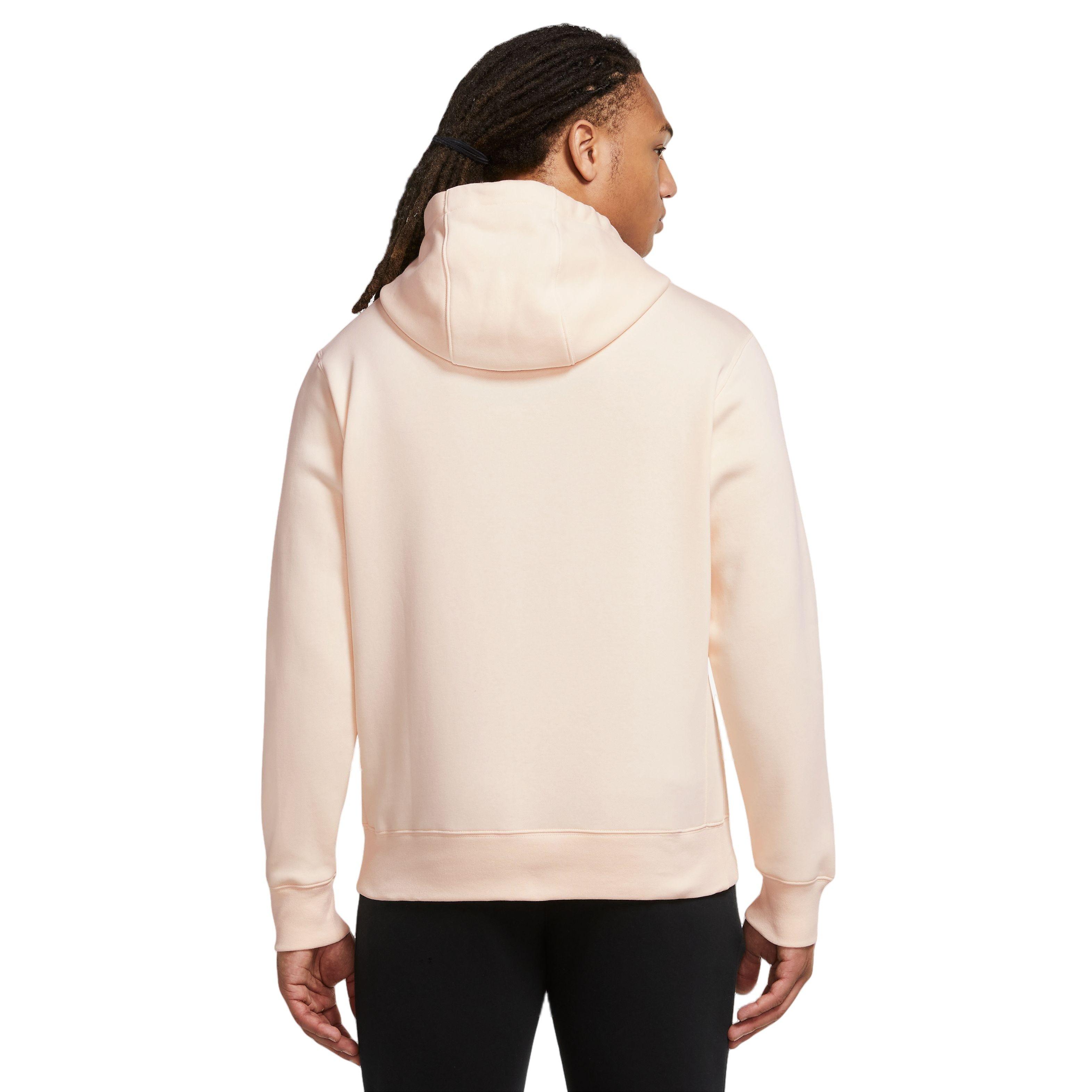 Nike Men's Sportswear Club Fleece Pullover Hoodie-Lt Pink - LT PINK Thumbnail View 2