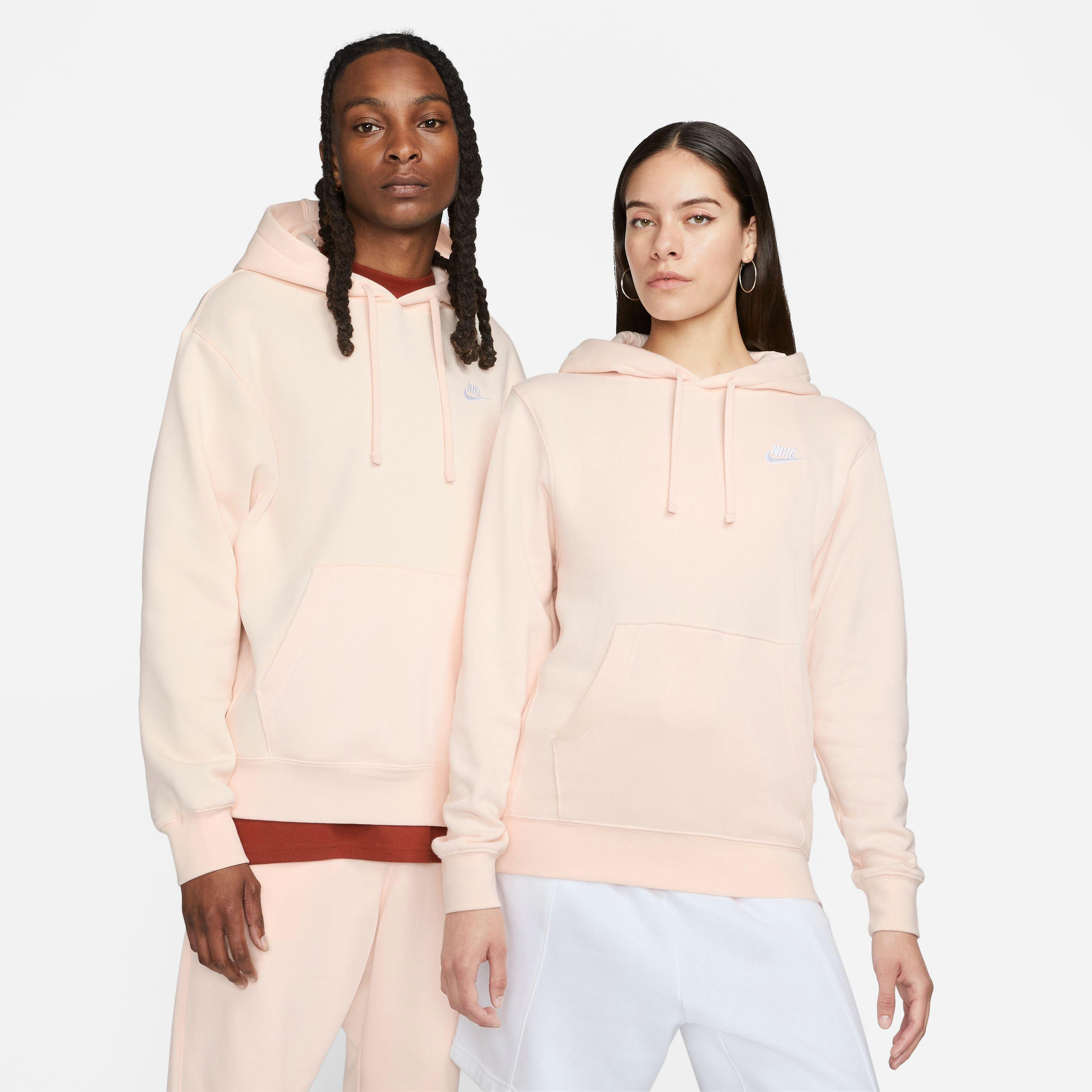 Nike fleece hoodie online pink