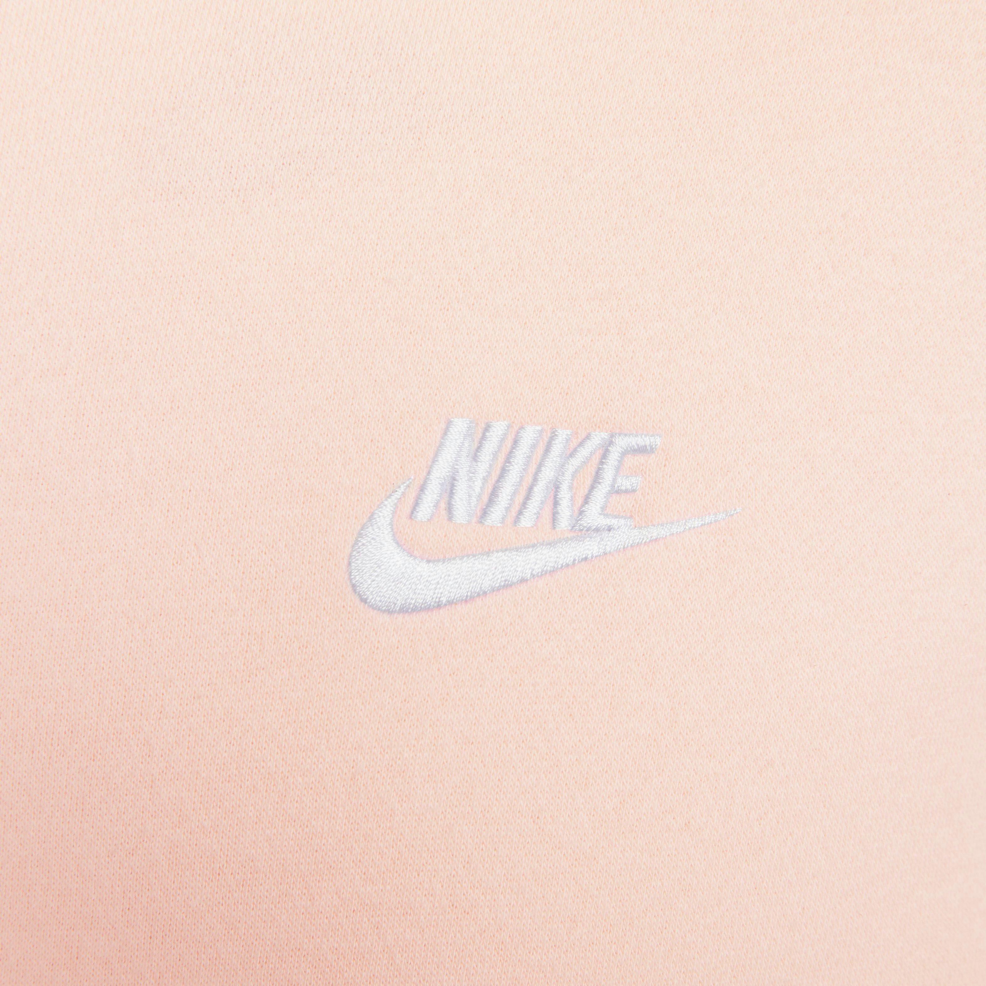 Nike Men's Sportswear Club Fleece Pullover Hoodie-Lt Pink - LT PINK Thumbnail View 9