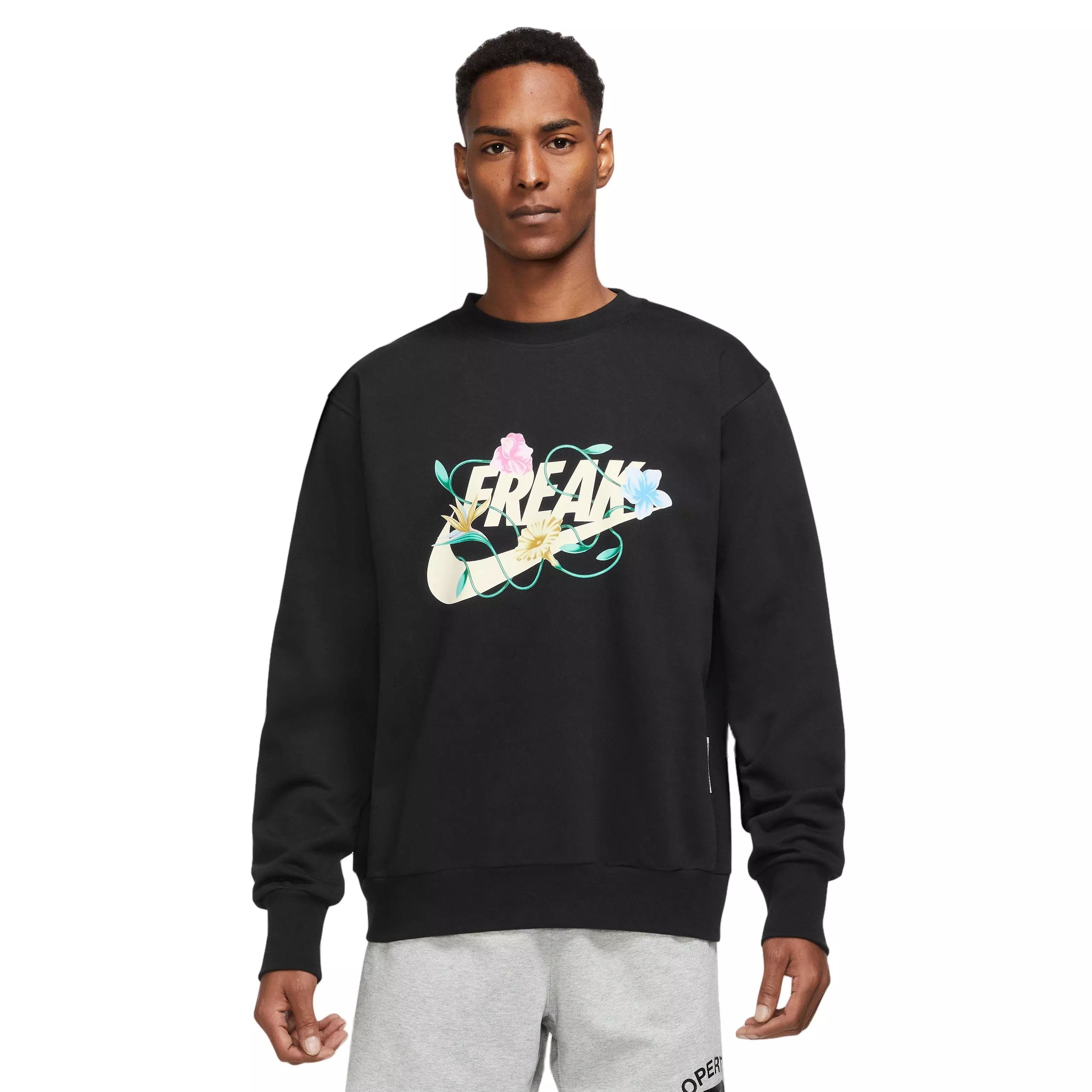 Nike Giannis Standard Issue Basketball Crew-Black - BLACK