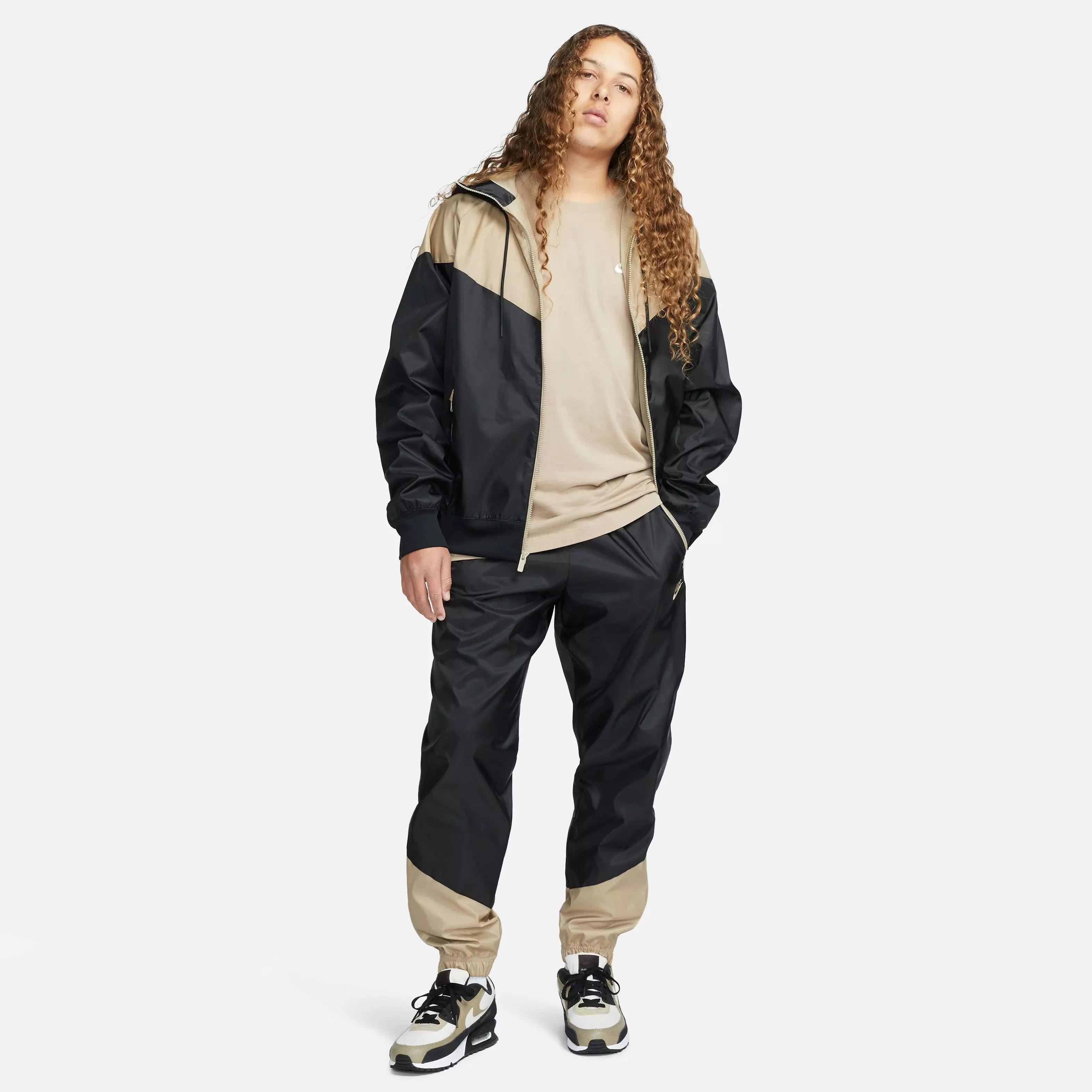 Nike Men's Windrunner Woven Land Jogger - Black/Khaki - BLACK/KHAKI