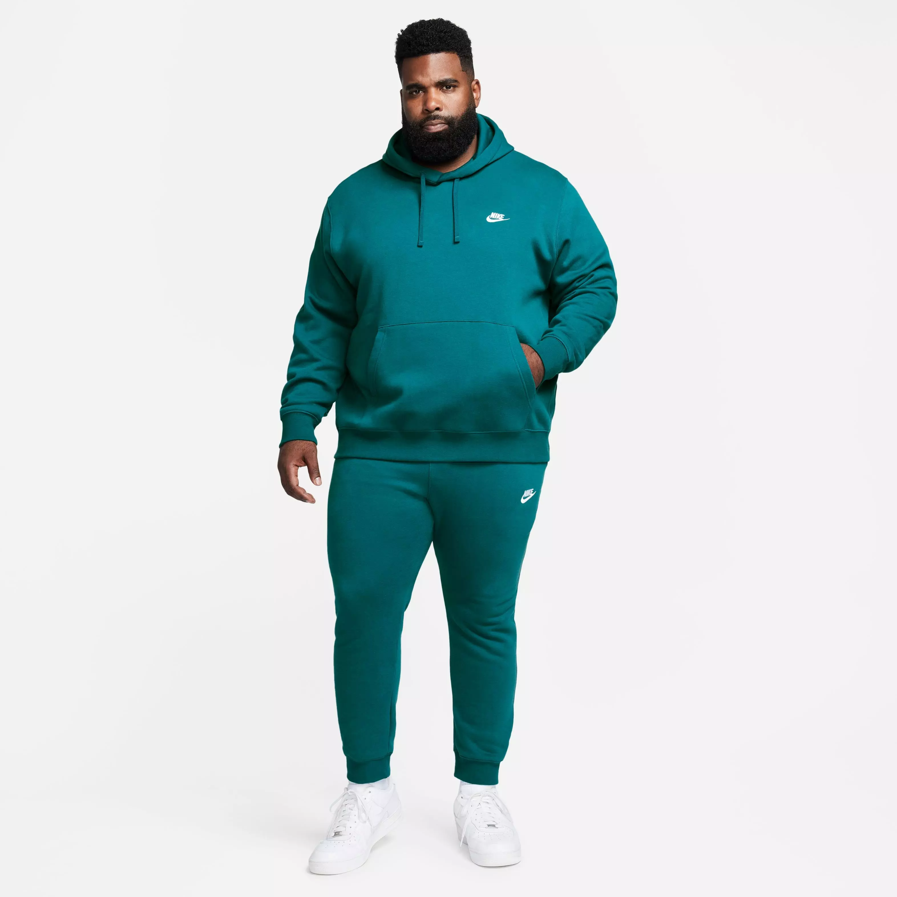 Nike Men's Sportswear Club Fleece Joggers-Teal - TEAL