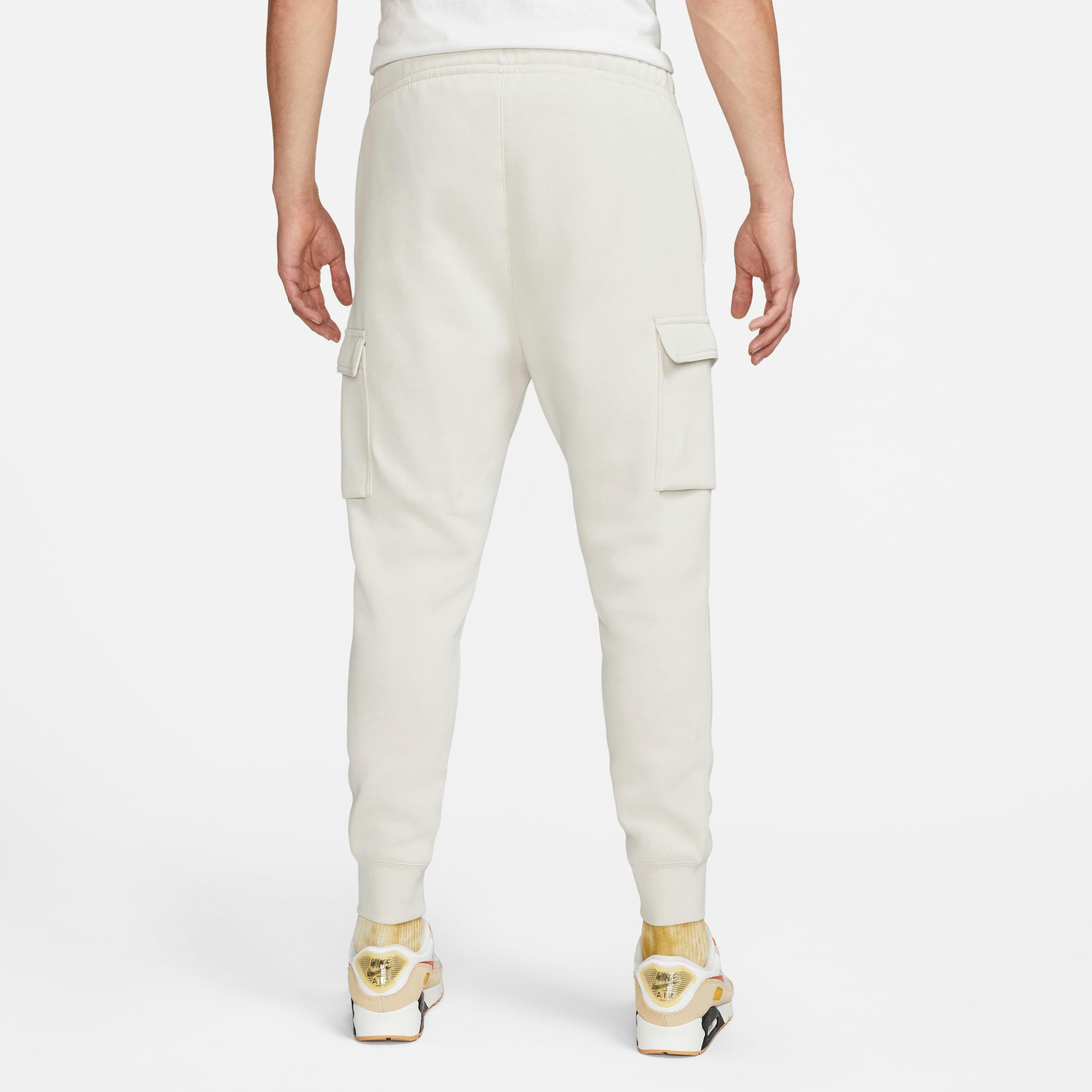 Nike Men's Sportswear Club Fleece Cargo Pants-Bone - BONE Thumbnail View 8
