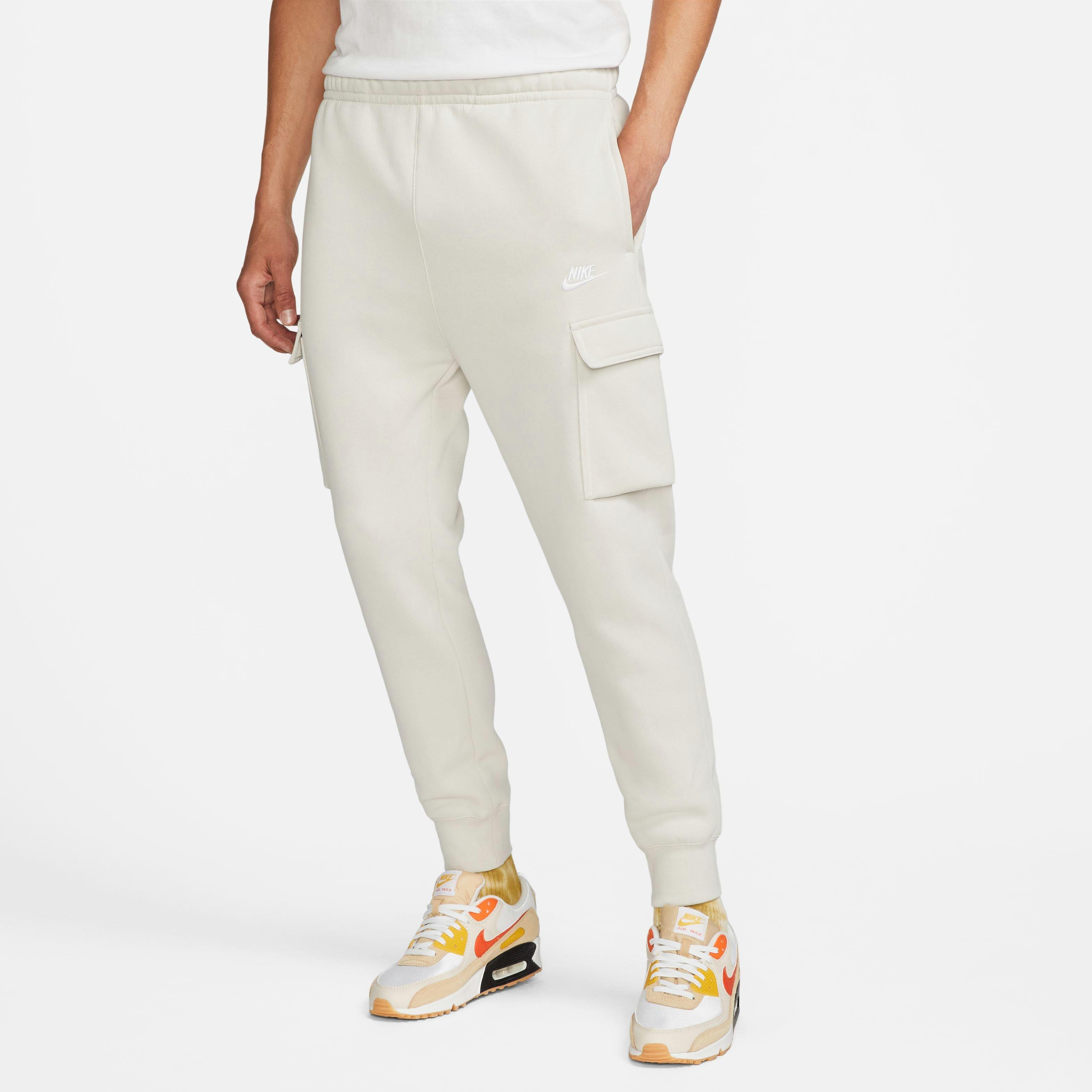 Nike Men's Sportswear Club Fleece Cargo Pants-Bone - BONE Thumbnail View 7