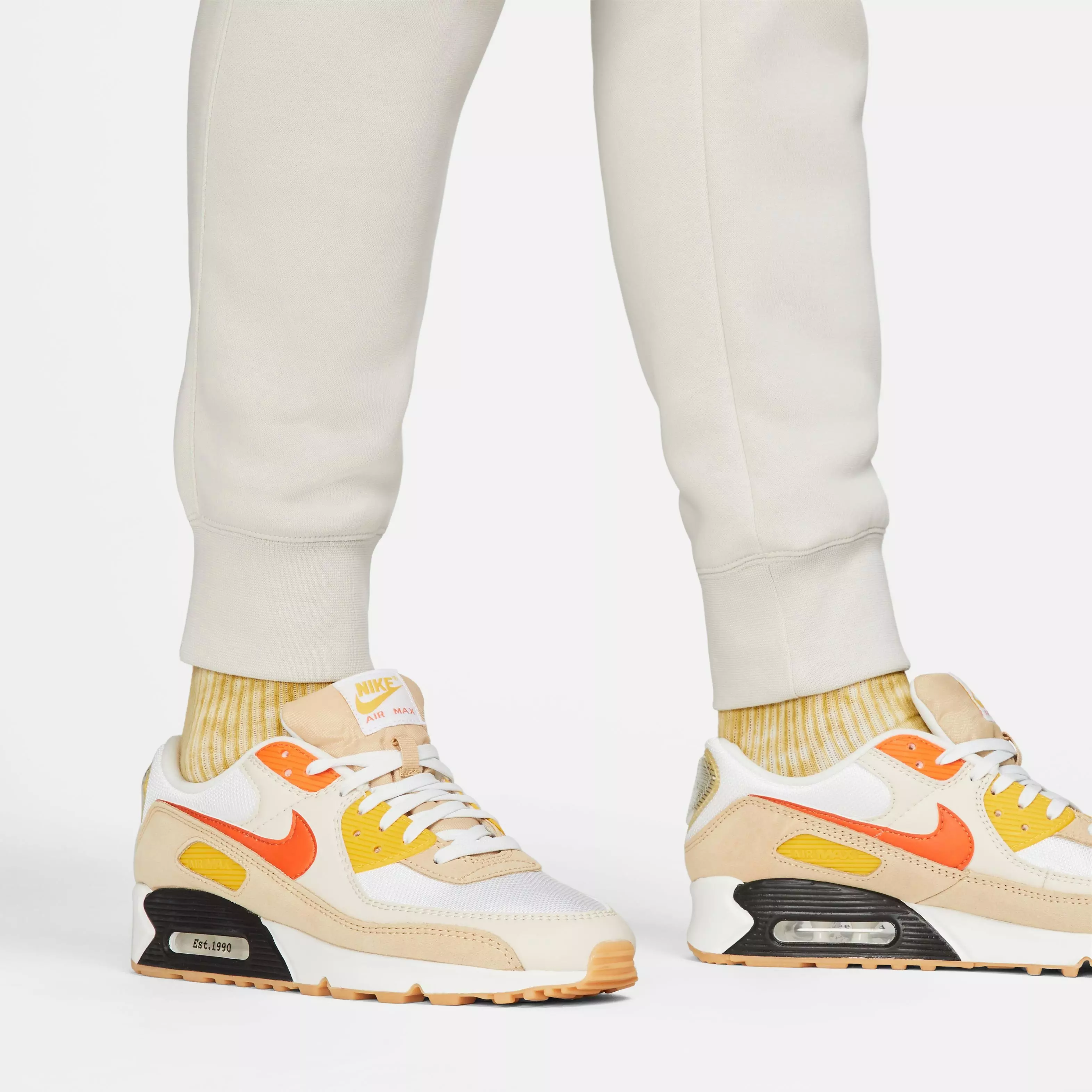 Nike Men's Sportswear Club Fleece Cargo Pants-Bone - BONE