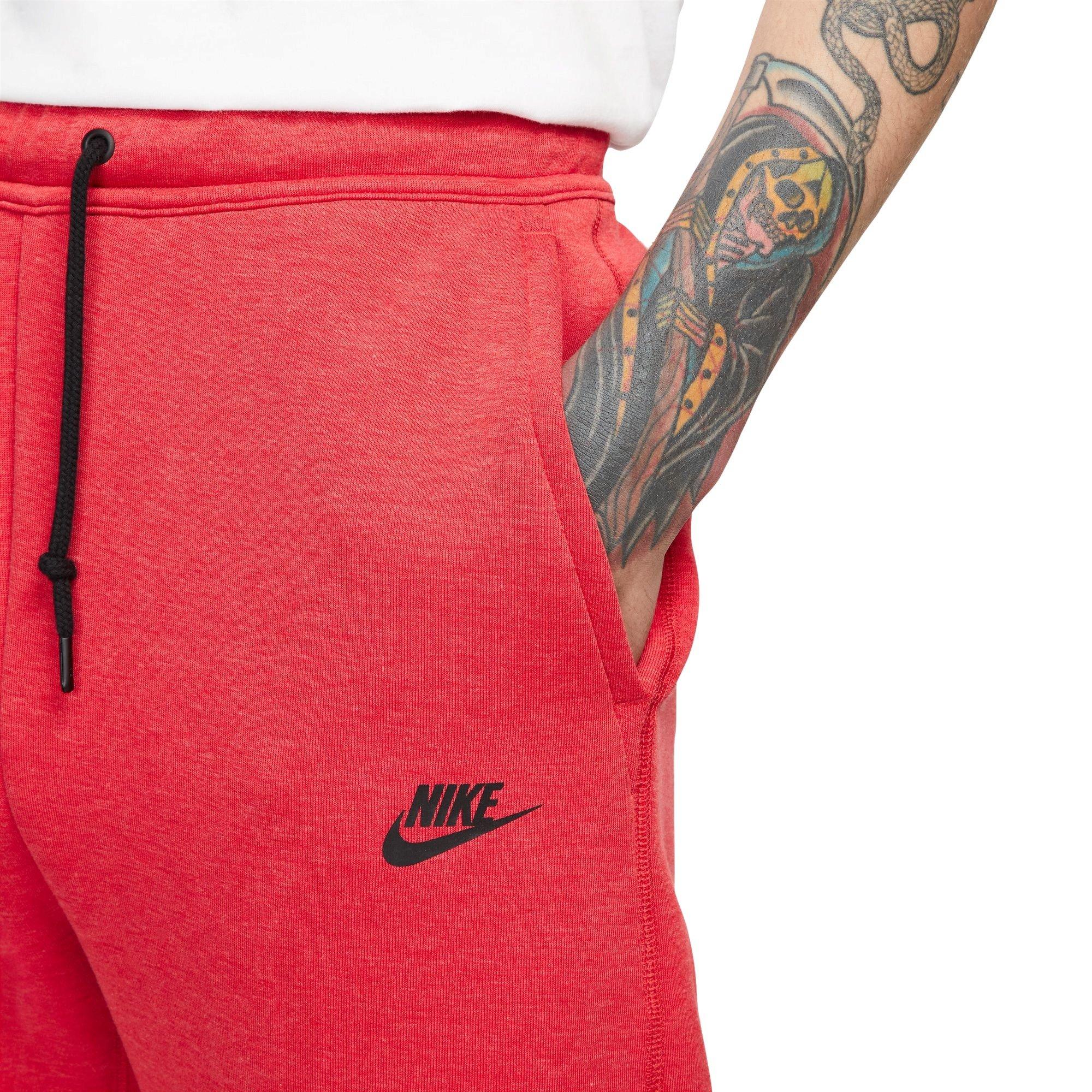 Nike Men's Tech Fleece Jogger - University Red - RED Thumbnail View 4