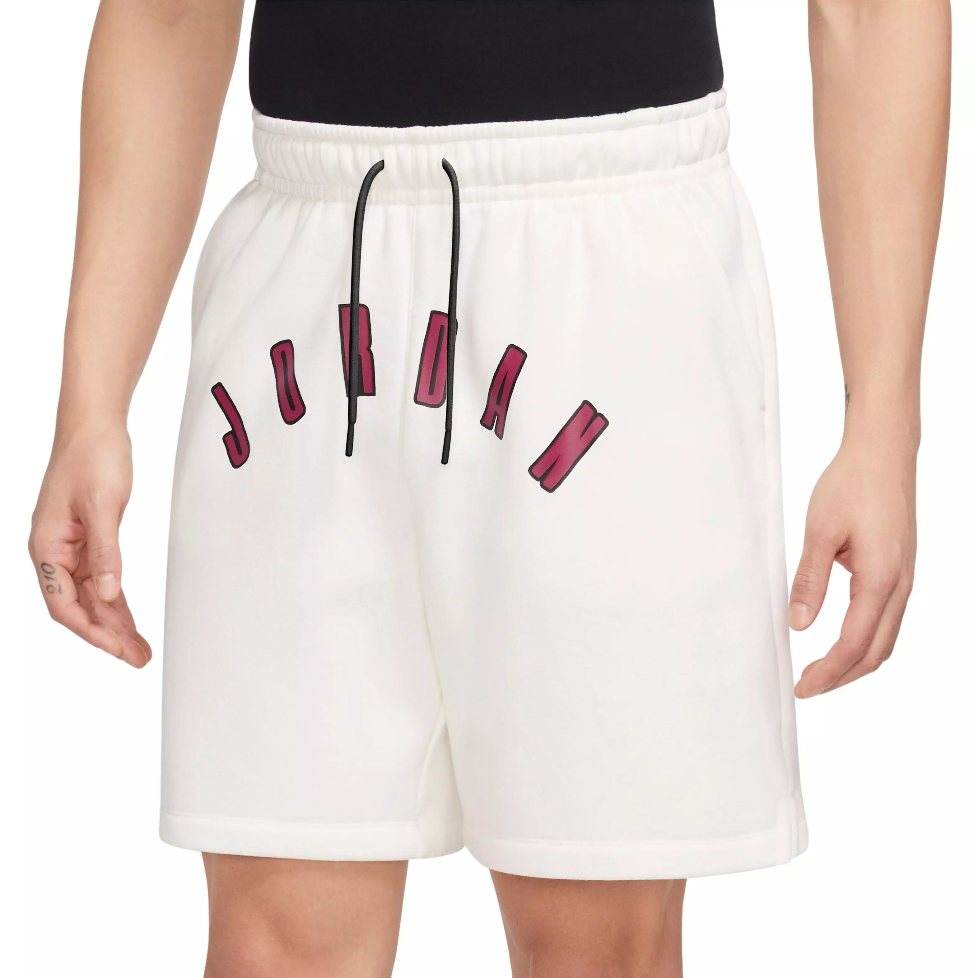 Jordan Men's Flight MVP Fleece Shorts-Off-White - OFF-WHITE