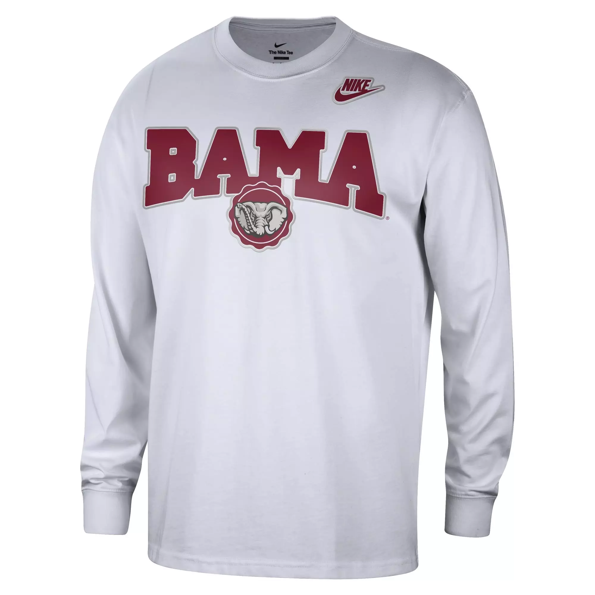 Nike Men's Alabama Crimson Tide Air Max 90 Long Sleeve Tee - WHITE
