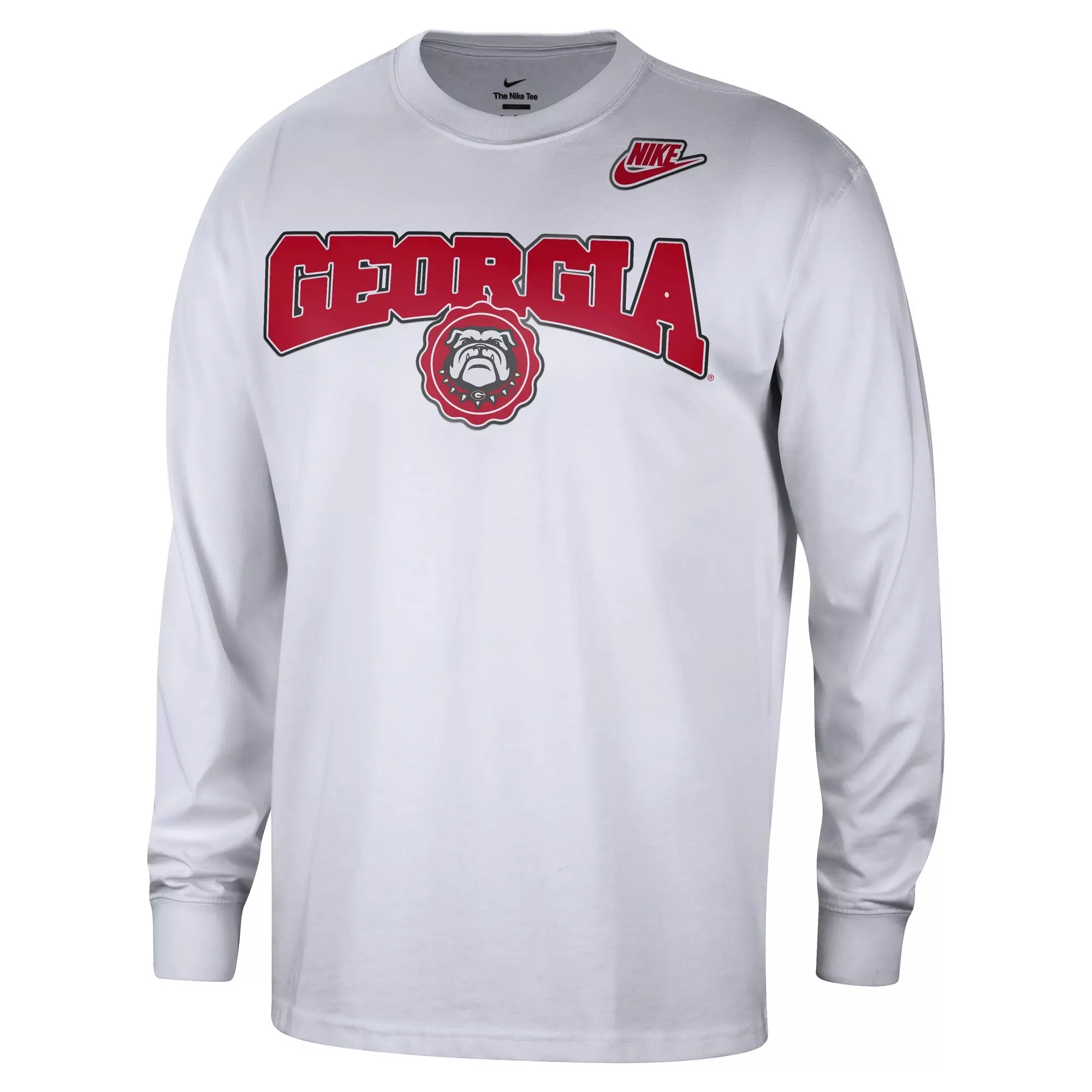 Nike Men's Georgia Bulldogs Air Max 90 Long Sleeve Tee - WHITE