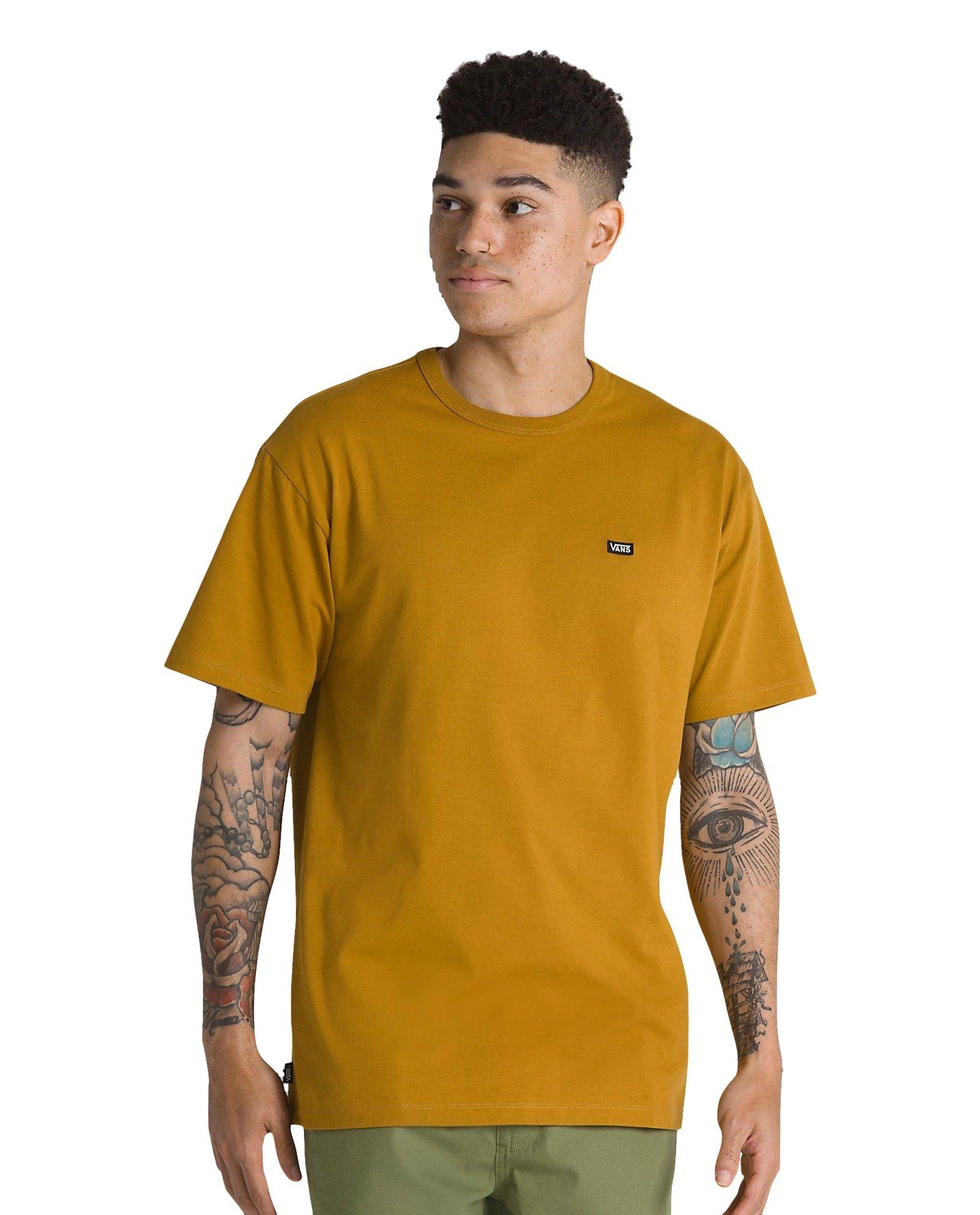 Vans Men's Left Chest Logo Tee-Brown - BROWN Thumbnail View 1