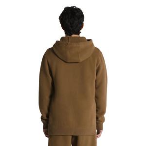 Vans Men's Left Chest Logo Pullover Hoodie-Brown