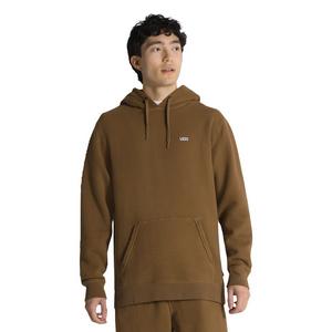 Vans Men's Left Chest Logo Pullover Hoodie-Brown