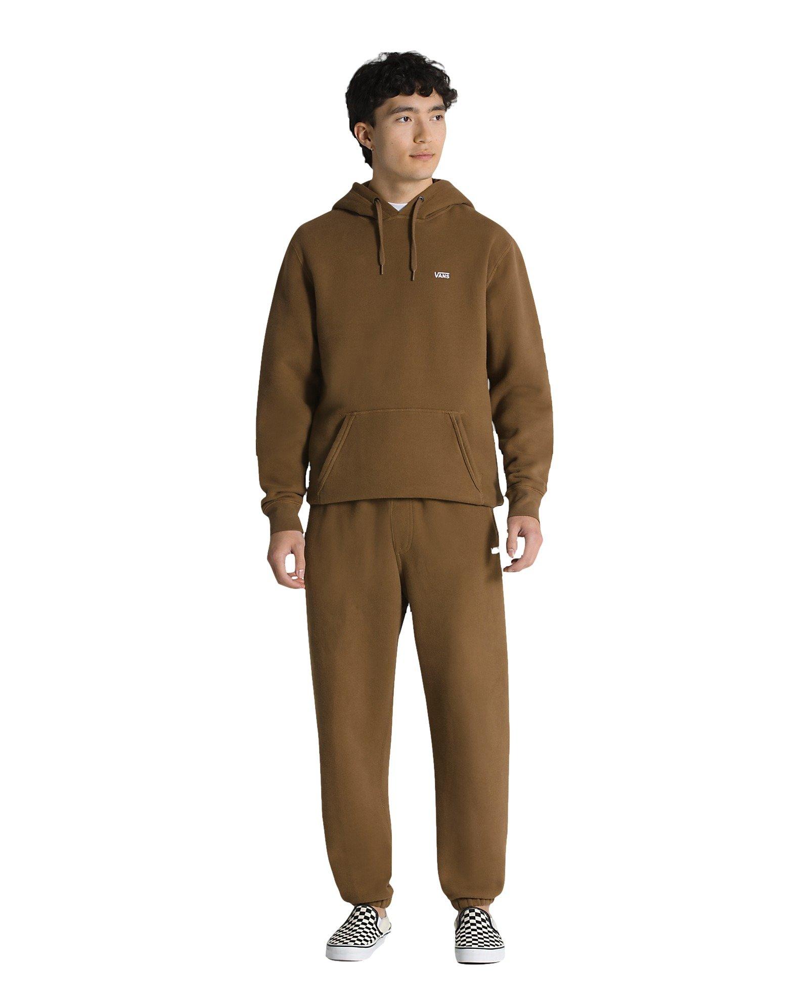 Vans Men's Logo Joggers-Brown - BROWN Thumbnail View 1