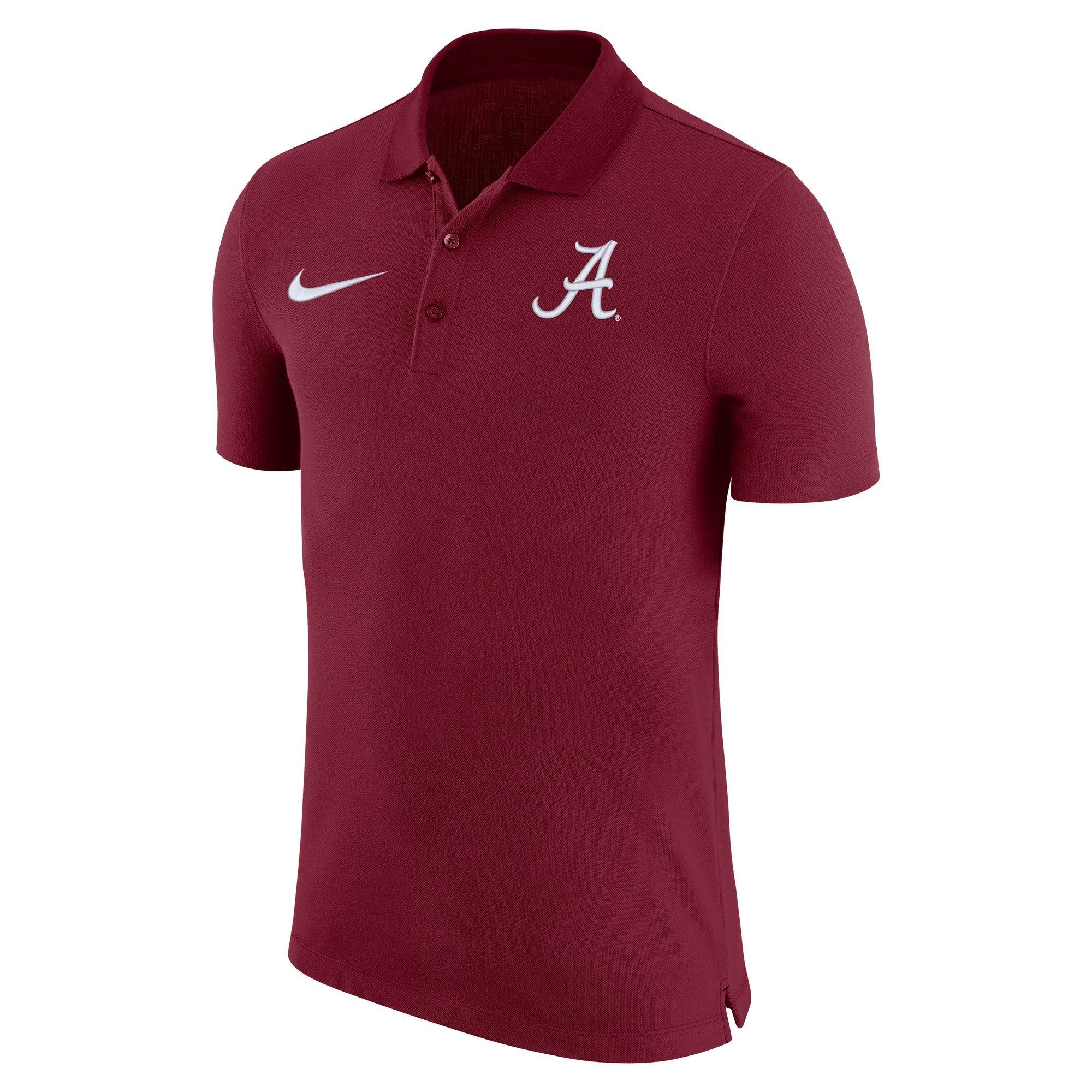Nike Men's Alabama Crimson Tide Dri-Fit Polo - CRIMSON Thumbnail View 1