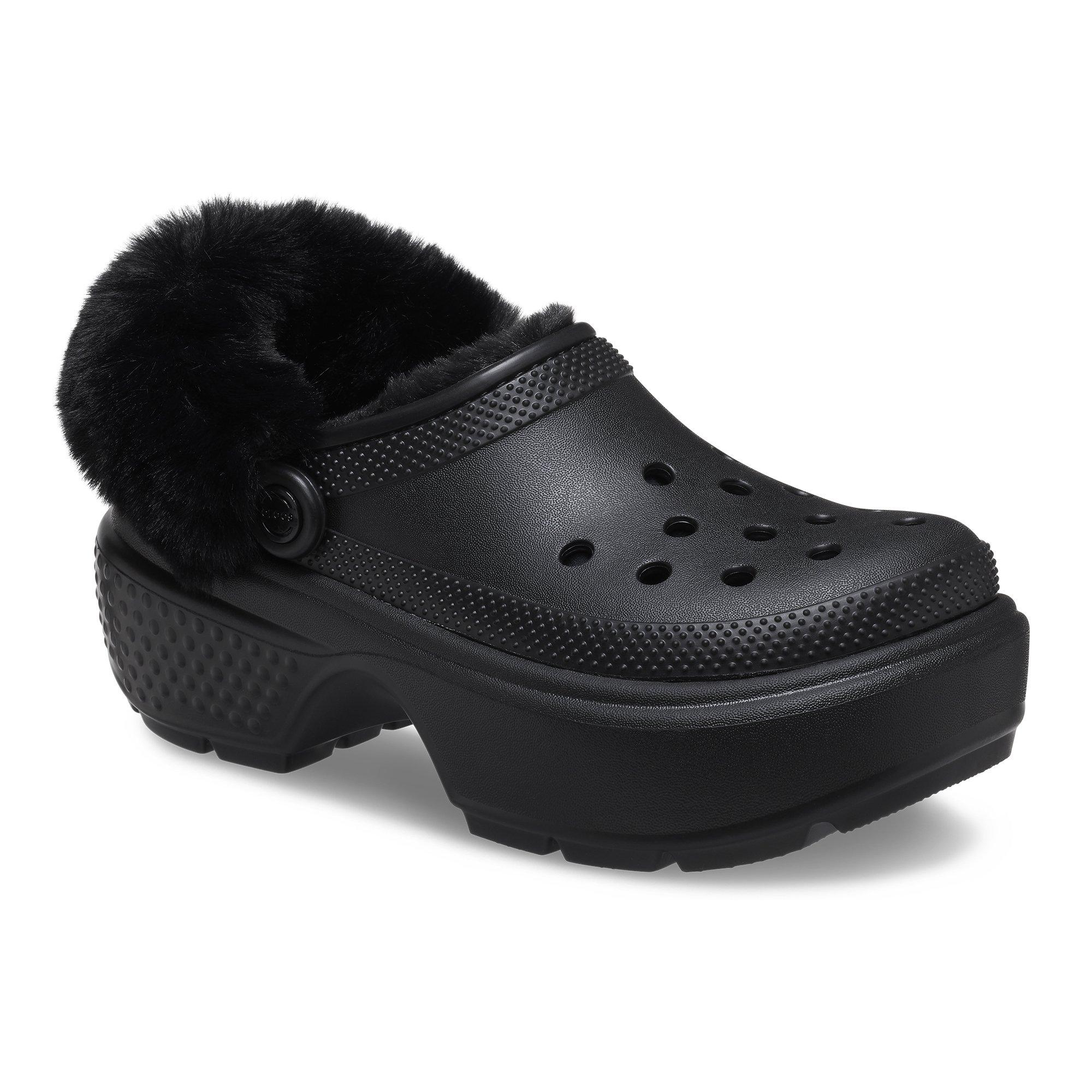 Crocs Stomp Lined "Black" Unisex Clog - BLACK Thumbnail View 7
