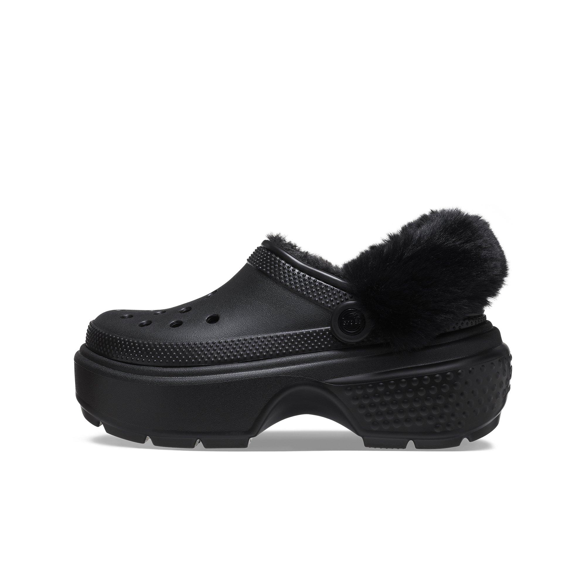 Crocs Stomp Lined "Black" Unisex Clog - BLACK Thumbnail View 2