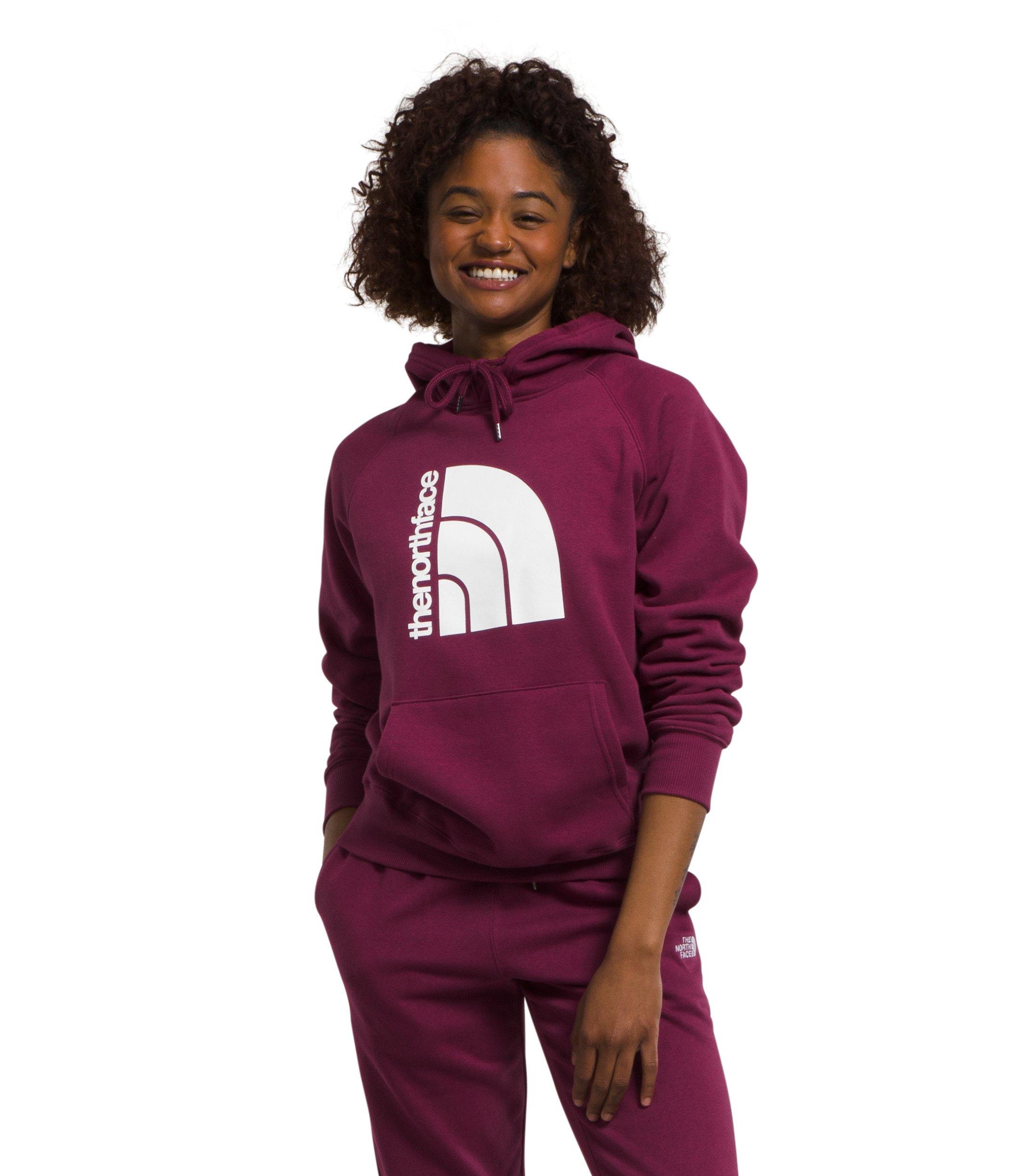 The North Face Women's Jumbo Half Dome Pullover Hoodie-Berry - BERRY Thumbnail View 1
