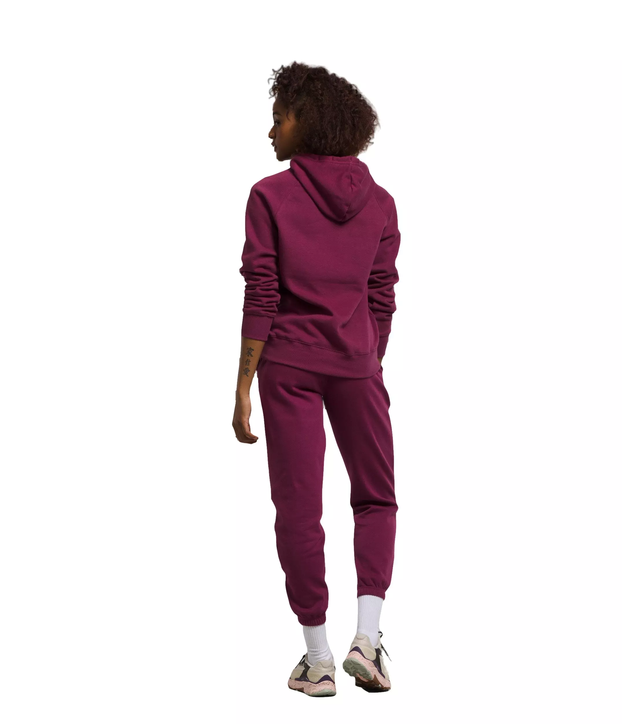 The North Face Women's Jumbo Half Dome Pullover Hoodie-Berry - BERRY