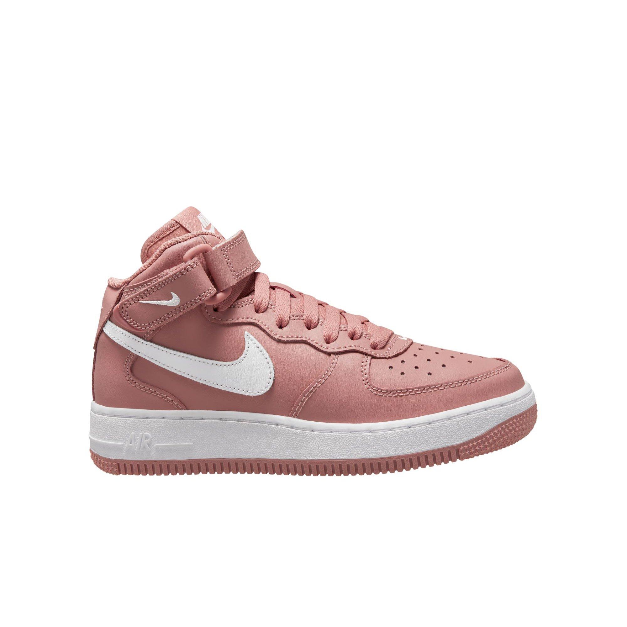 Nike Air Force 1 Mid LE White Grade School Kids' Shoe - Hibbett