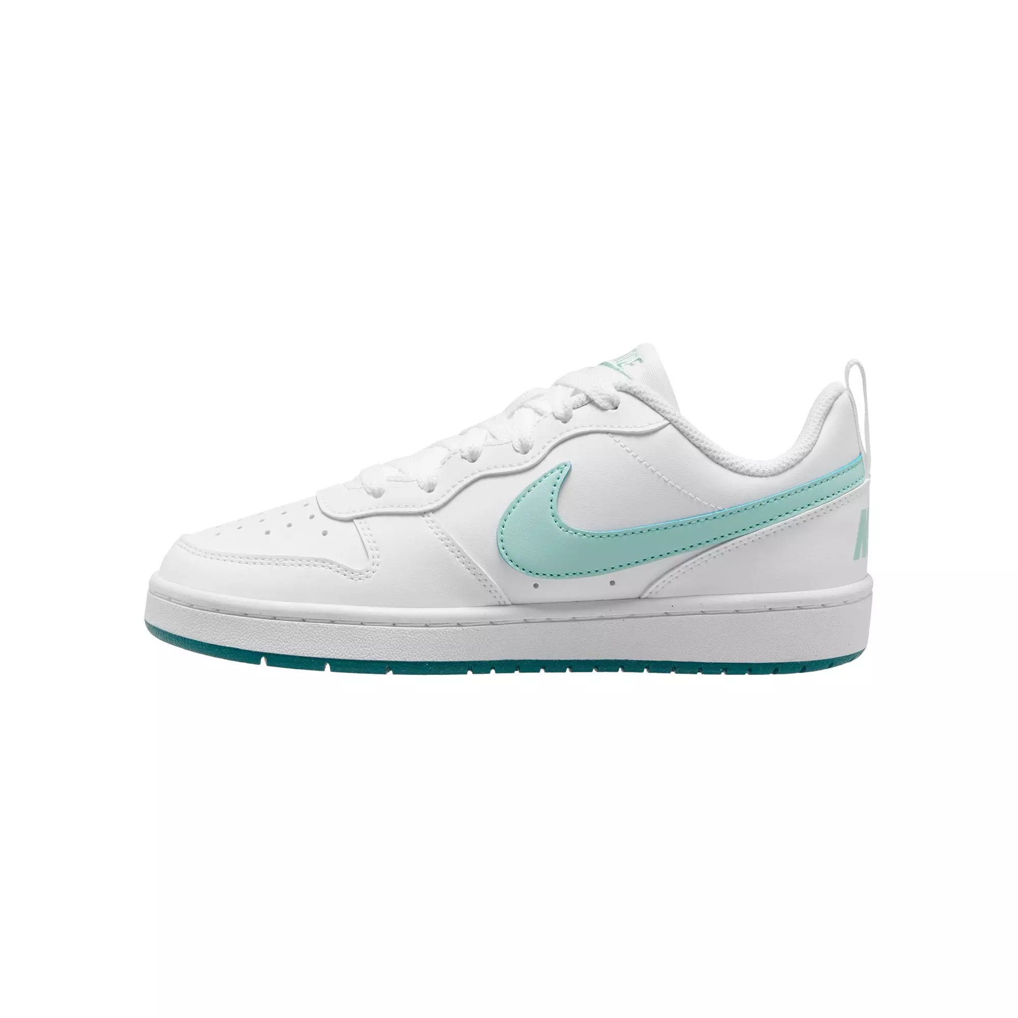 Nike Court Borough Low Recraft "White/Teal" Grade School Girls' Shoe - WHITE/TEAL