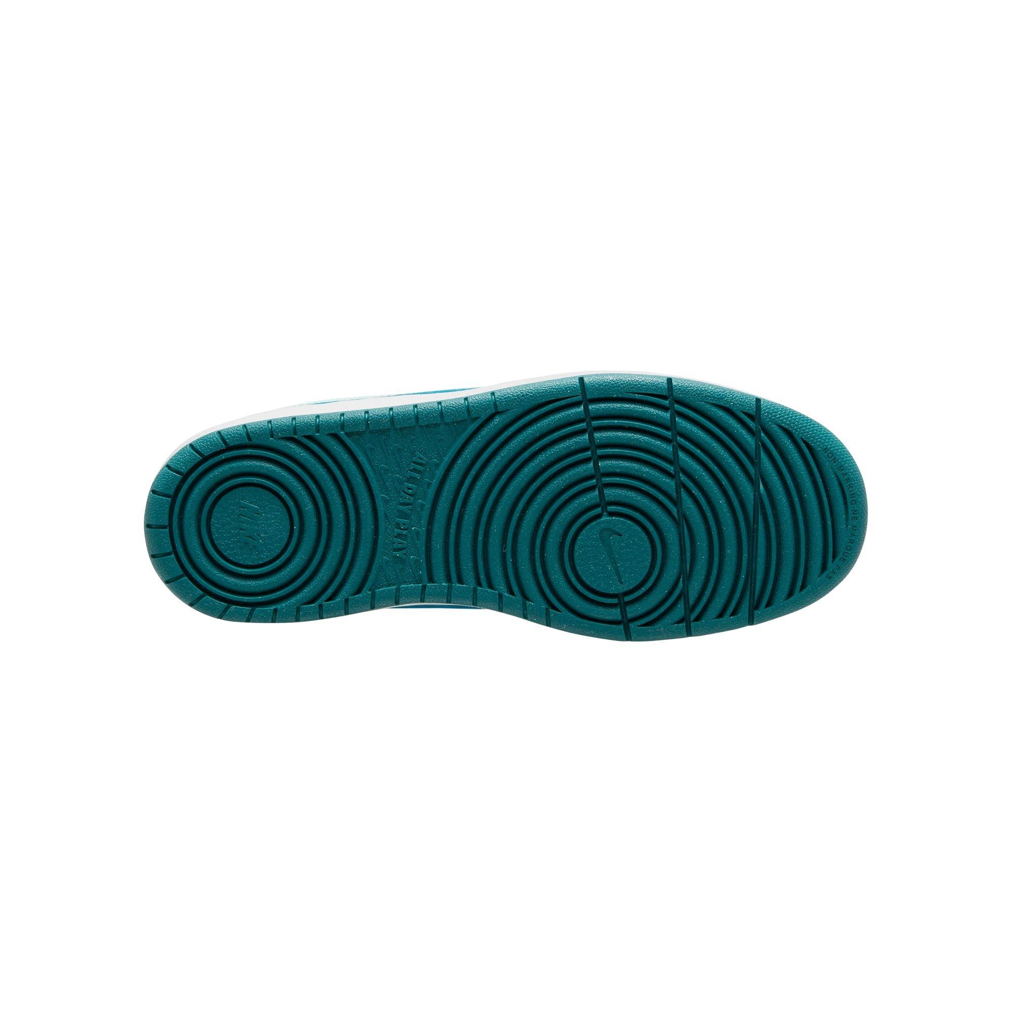 Nike Court Borough Low Recraft "White/Teal" Grade School Girls' Shoe - WHITE/TEAL Thumbnail View 9