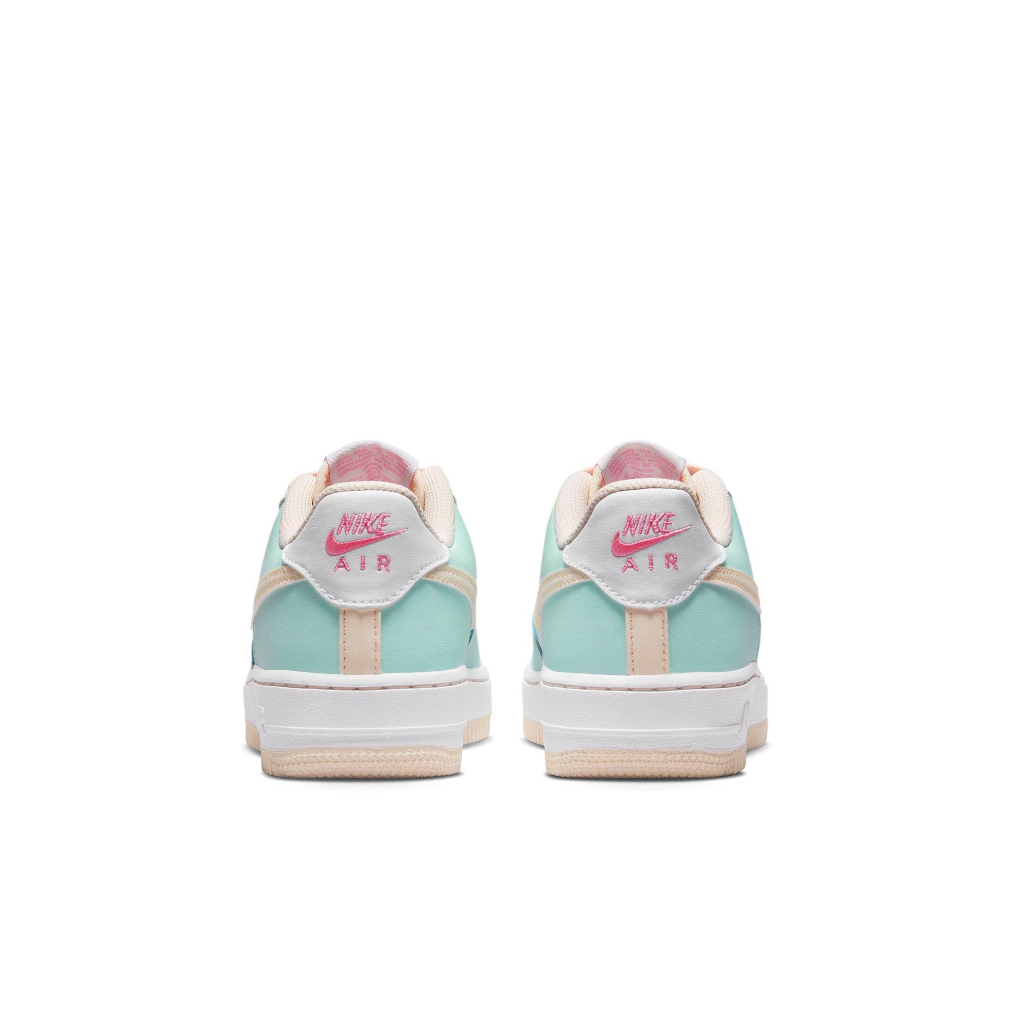 Nike Air Force 1 "Jade Ice/Guava Ice/White/Pink/Spell" Grade School Girls' Shoe - MULTI-COLOR Thumbnail View 5