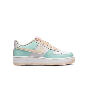 Nike Air Force 1 LV8 White/Lt Madder Root/Aura Grade School Girls' Shoe -  Hibbett