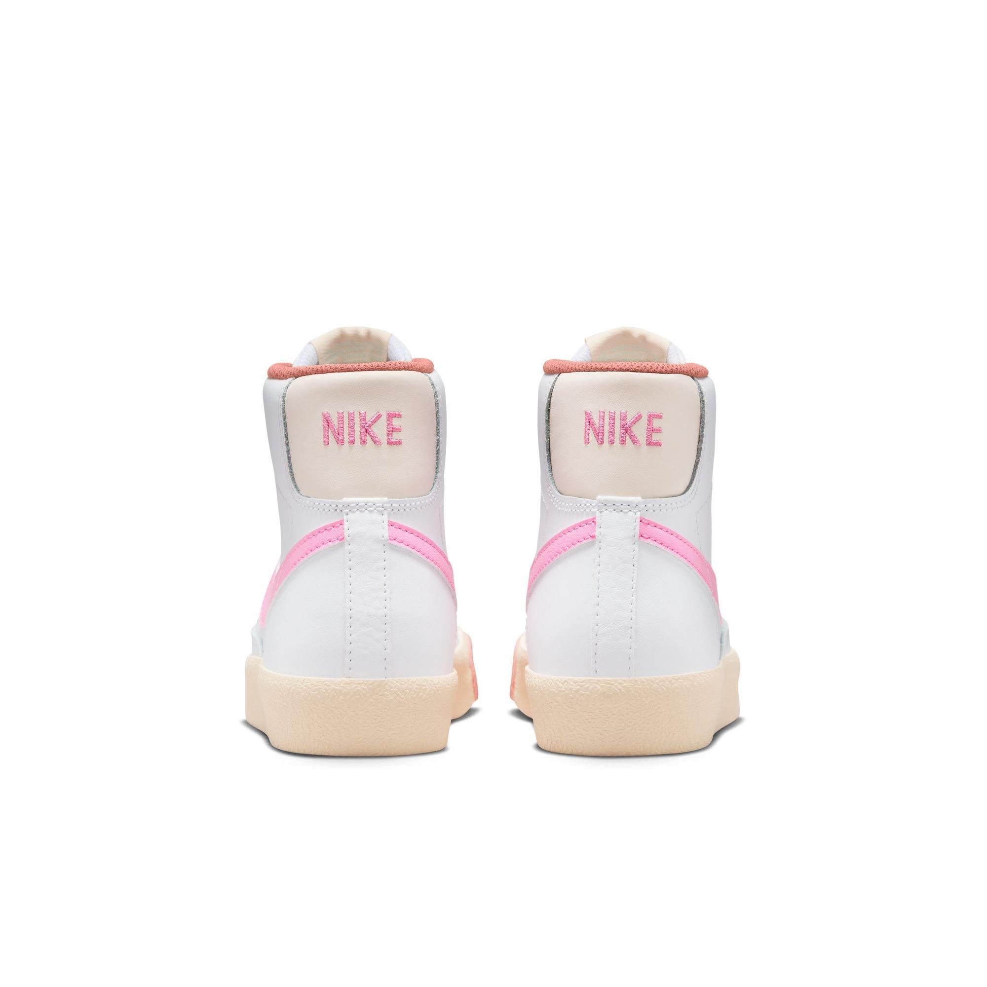 Nike Blazer Mid '77 "White/Pink Spell/Guava Ice/Jade Ice" Grade School Girls' Shoe - WHITE/PINK Thumbnail View 6