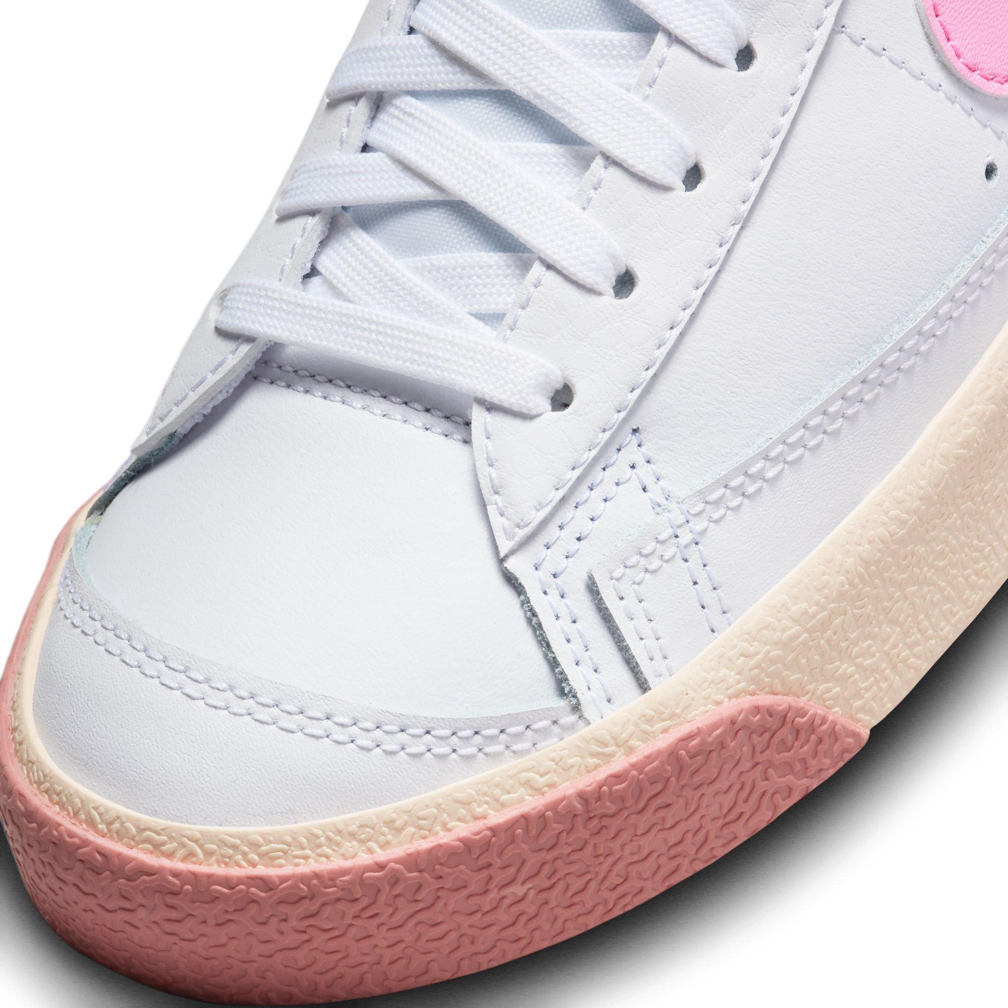 Nike Blazer Mid '77 "White/Pink Spell/Guava Ice/Jade Ice" Grade School Girls' Shoe - WHITE/PINK Thumbnail View 10