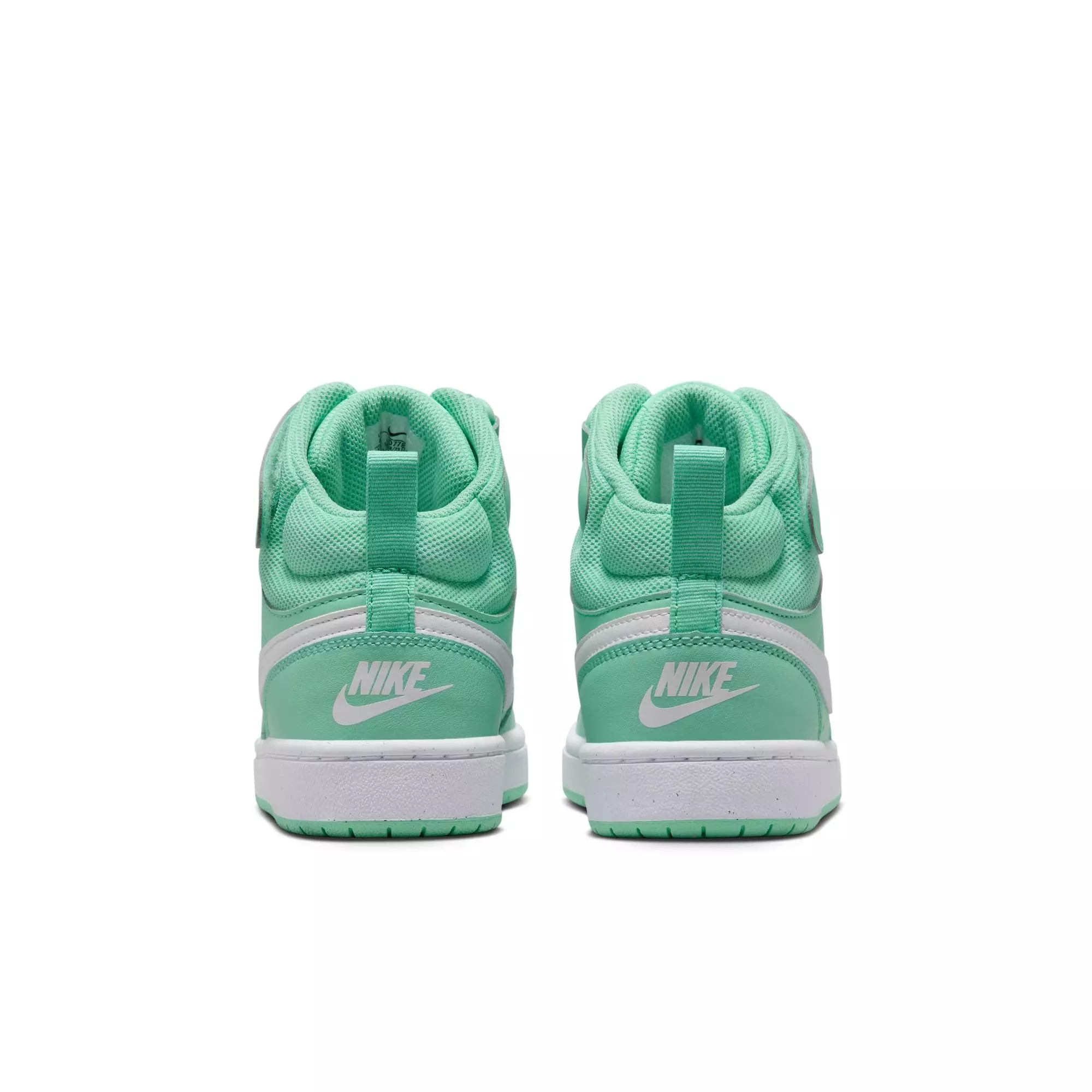 Nike Court Borough Mid "Emerald Rise/White" Grade School Girls' Shoe - GREEN