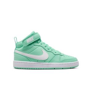Nike Court Borough Mid "Emerald Rise/White" Grade School Girls' Shoe