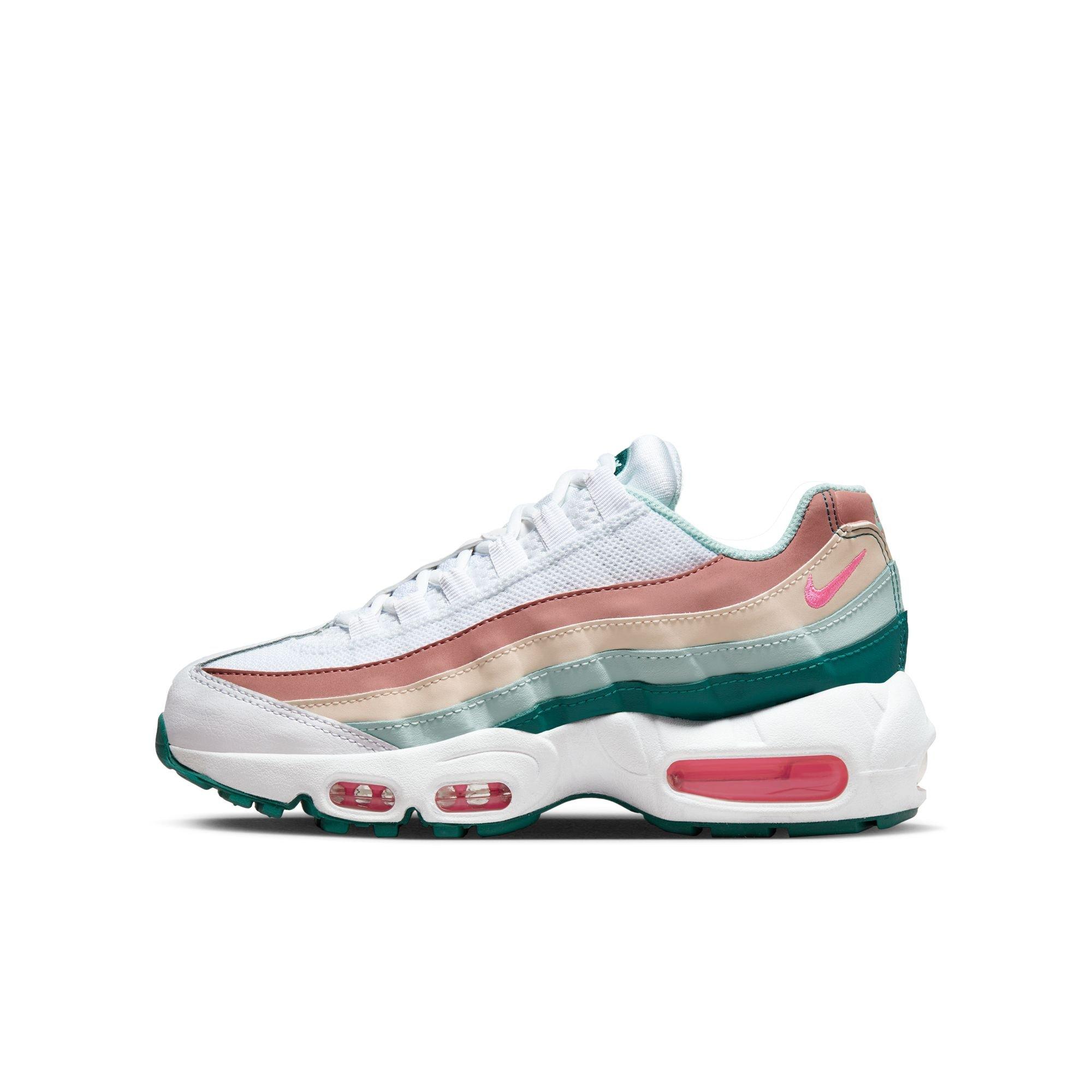 Nike Air Max 95 Recraft Grade School Girls' White/Pink Spell/Geode Teal/Jade Ice Shoe