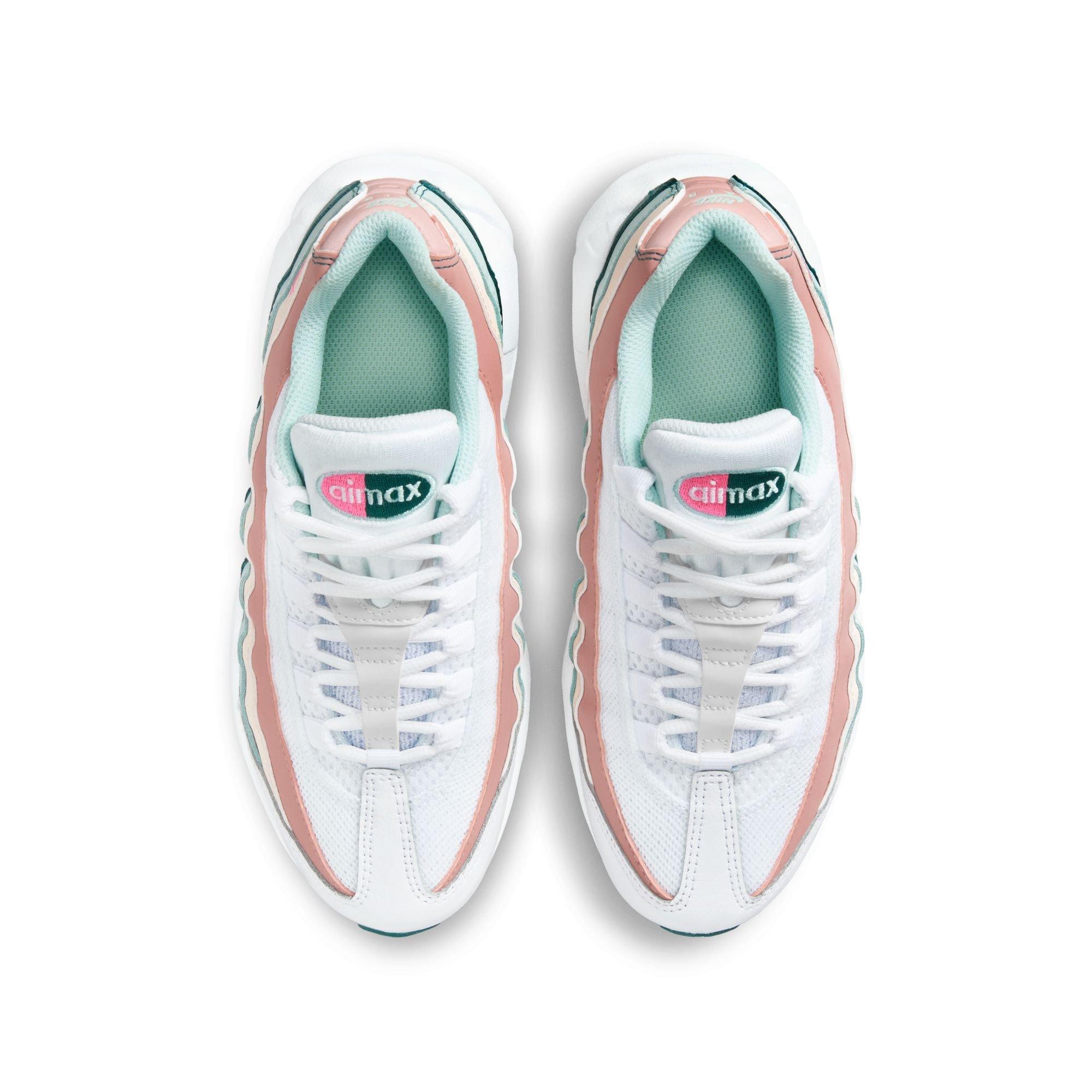 Nike Air Max 95 Recraft Grade School Girls' White/Pink Spell/Geode Teal/Jade Ice Shoe