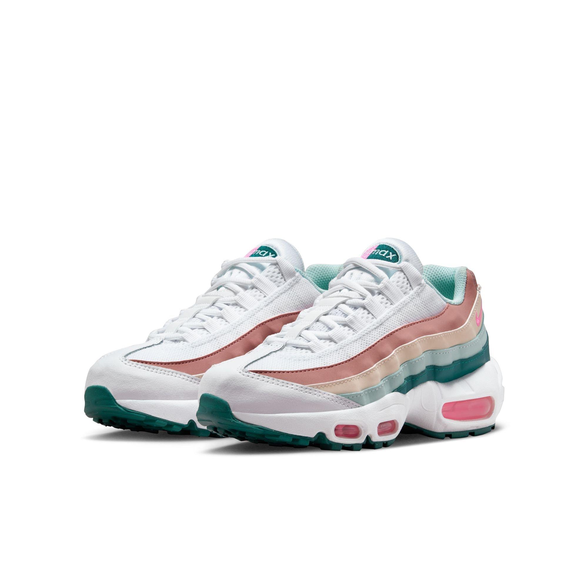 Nike Air Max 95 Recraft Grade School Girls' White/Pink Spell/Geode Teal/Jade Ice Shoe