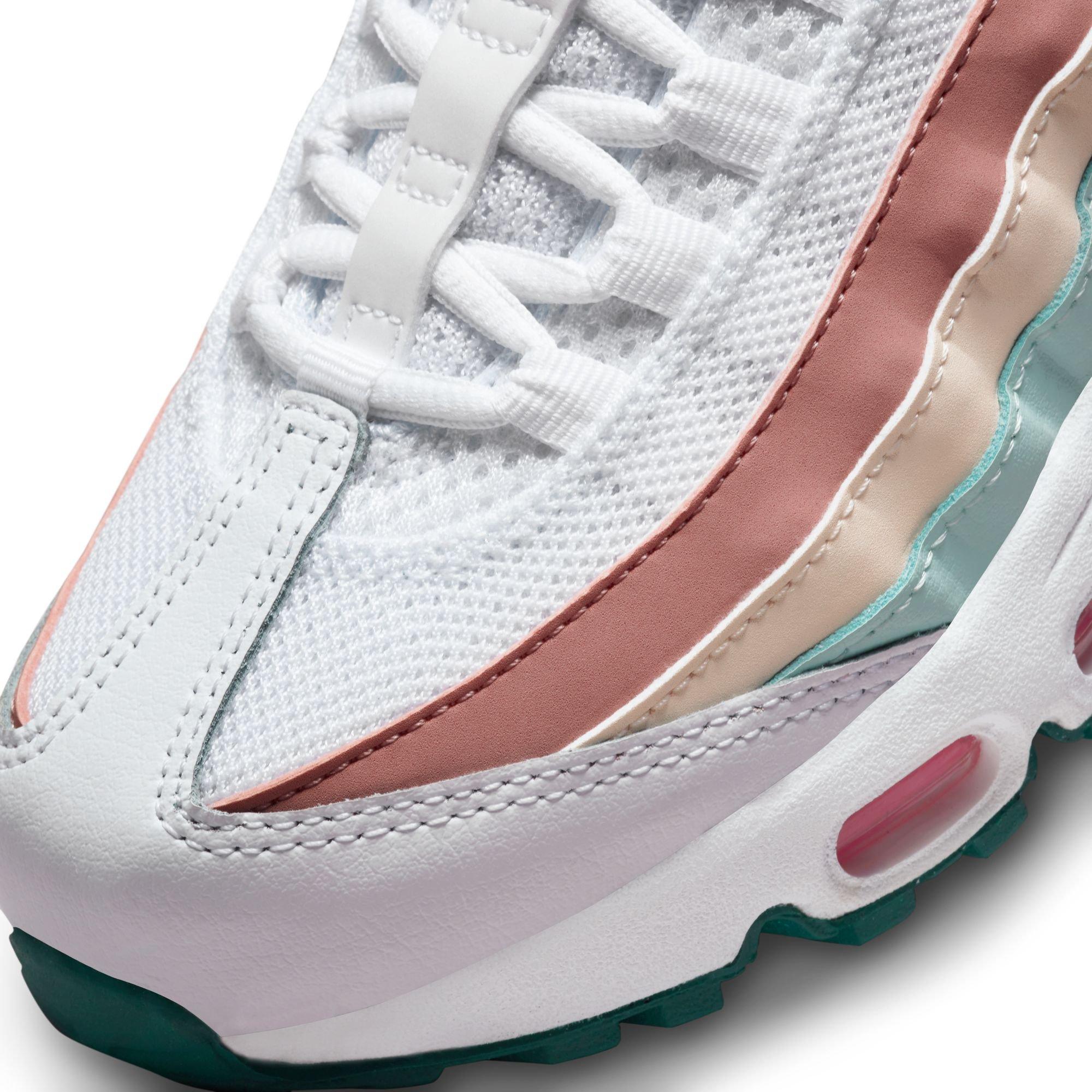 Nike Air Max 95 Recraft Grade School Girls' White/Pink Spell/Geode Teal/Jade Ice Shoe