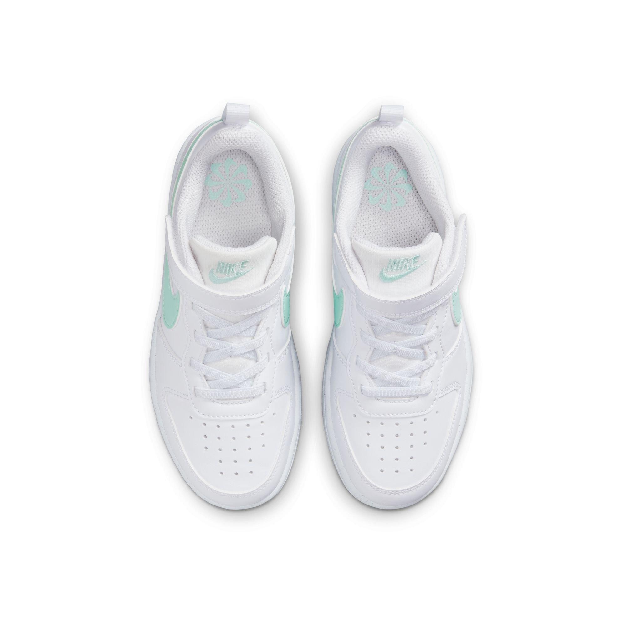 Nike Older Girls Court Borough Low Recraft Trainers - White/Green - Size 5 Older