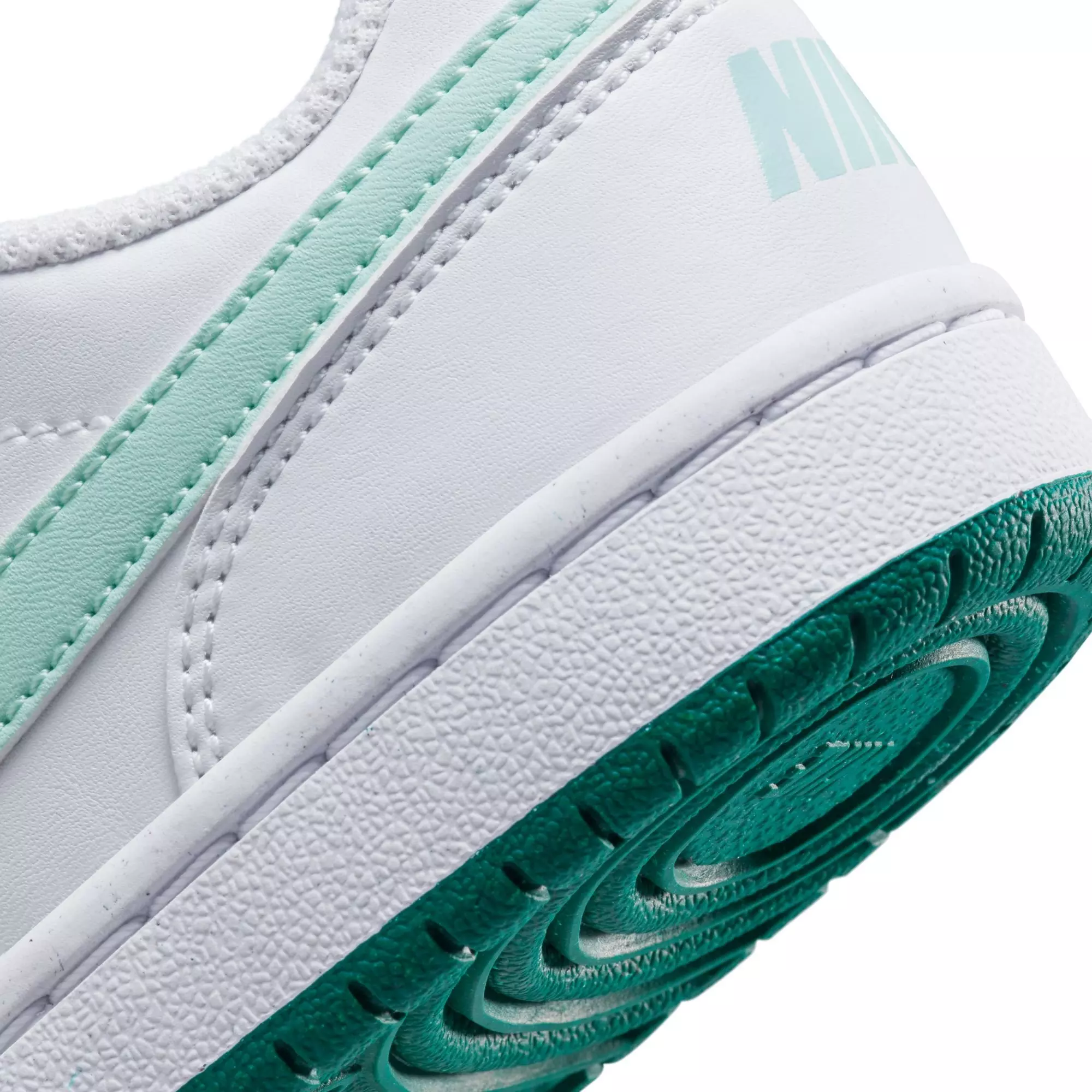 Nike Court Borough Low Recraft "White/Teal" Preschool Girls' Shoe - WHITE/TEAL