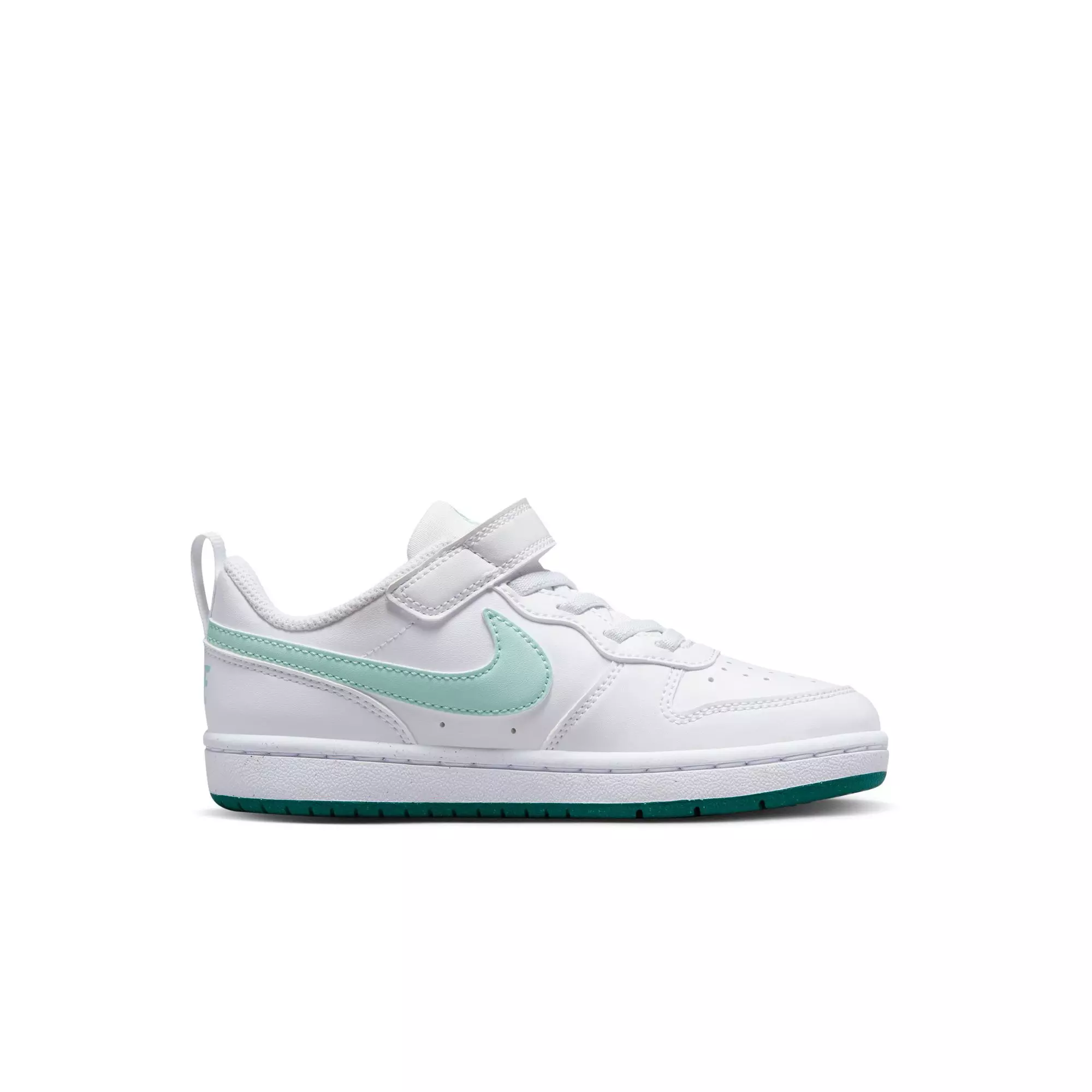 Nike Court Borough Low Recraft "White/Teal" Preschool Girls' Shoe - WHITE/TEAL