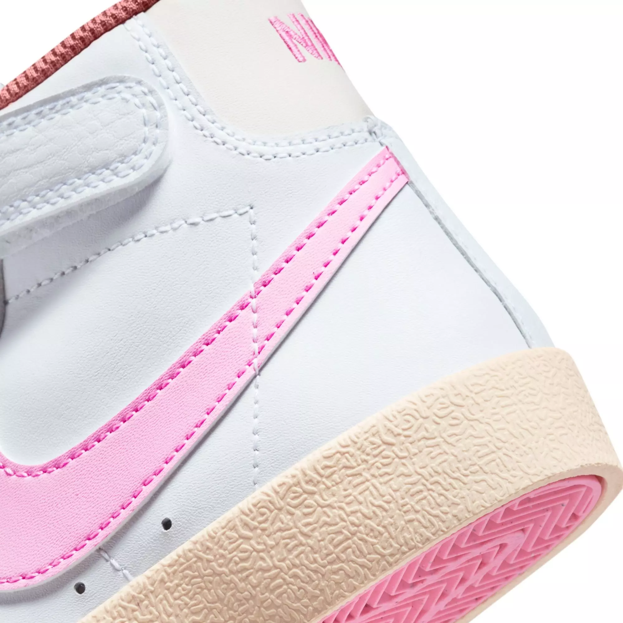 Nike Blazer Mid '77 "White/Pink Spell/Guava Ice/Jade Ice" Preschool Girls' Shoe - WHITE/PINK