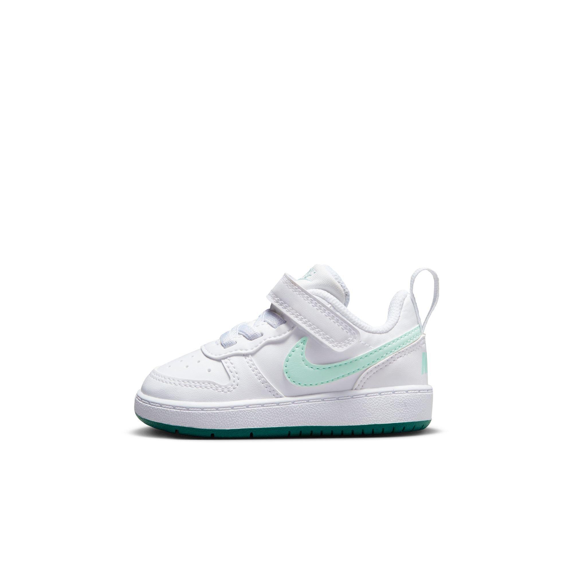 Nike Court Borough Low Toddler Girls' "White/Teal" Shoe
