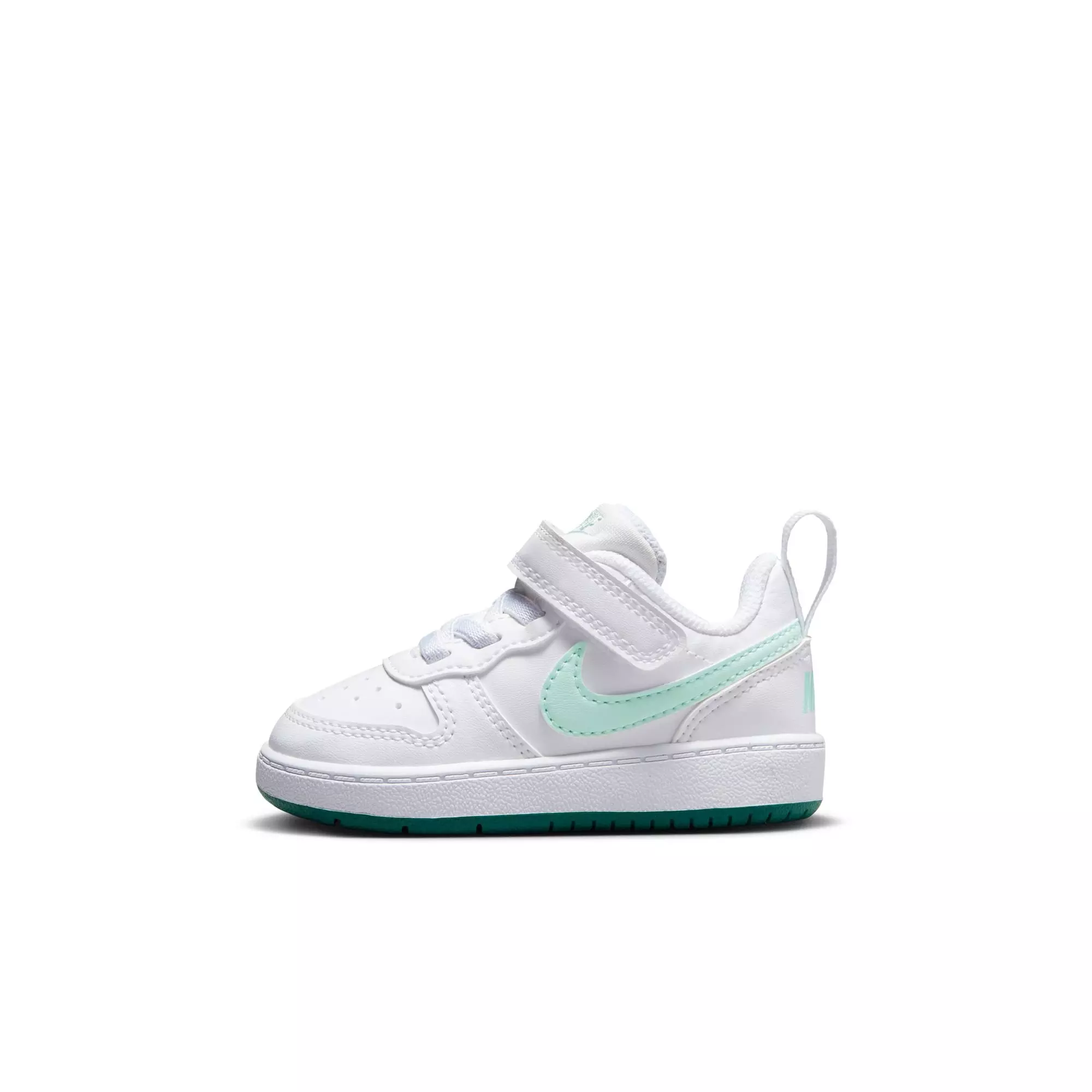 Nike Court Borough Low "White/Teal" Toddler Girls' Shoe - WHITE/TEAL