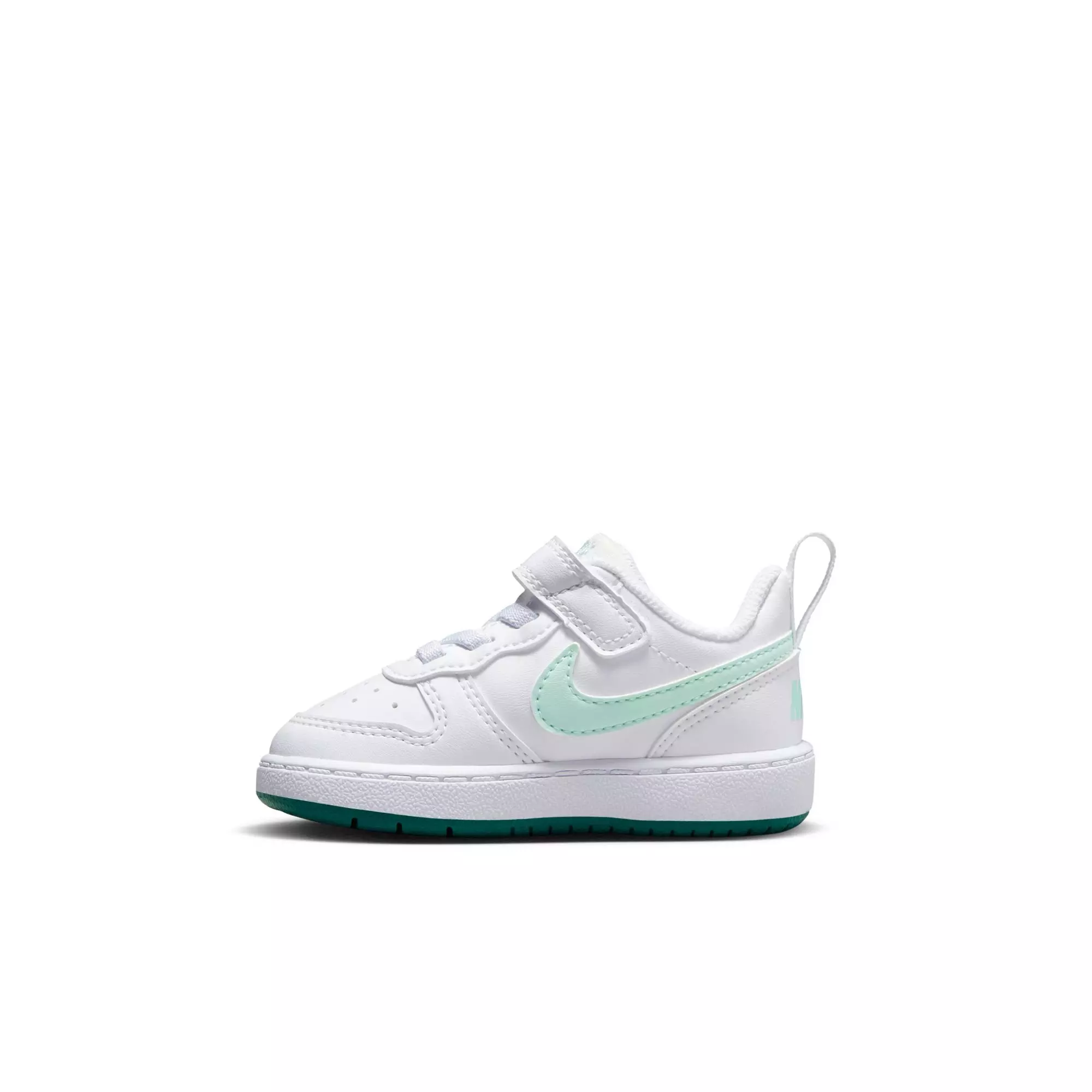 Nike Court Borough Low "White/Teal" Toddler Girls' Shoe - WHITE/TEAL