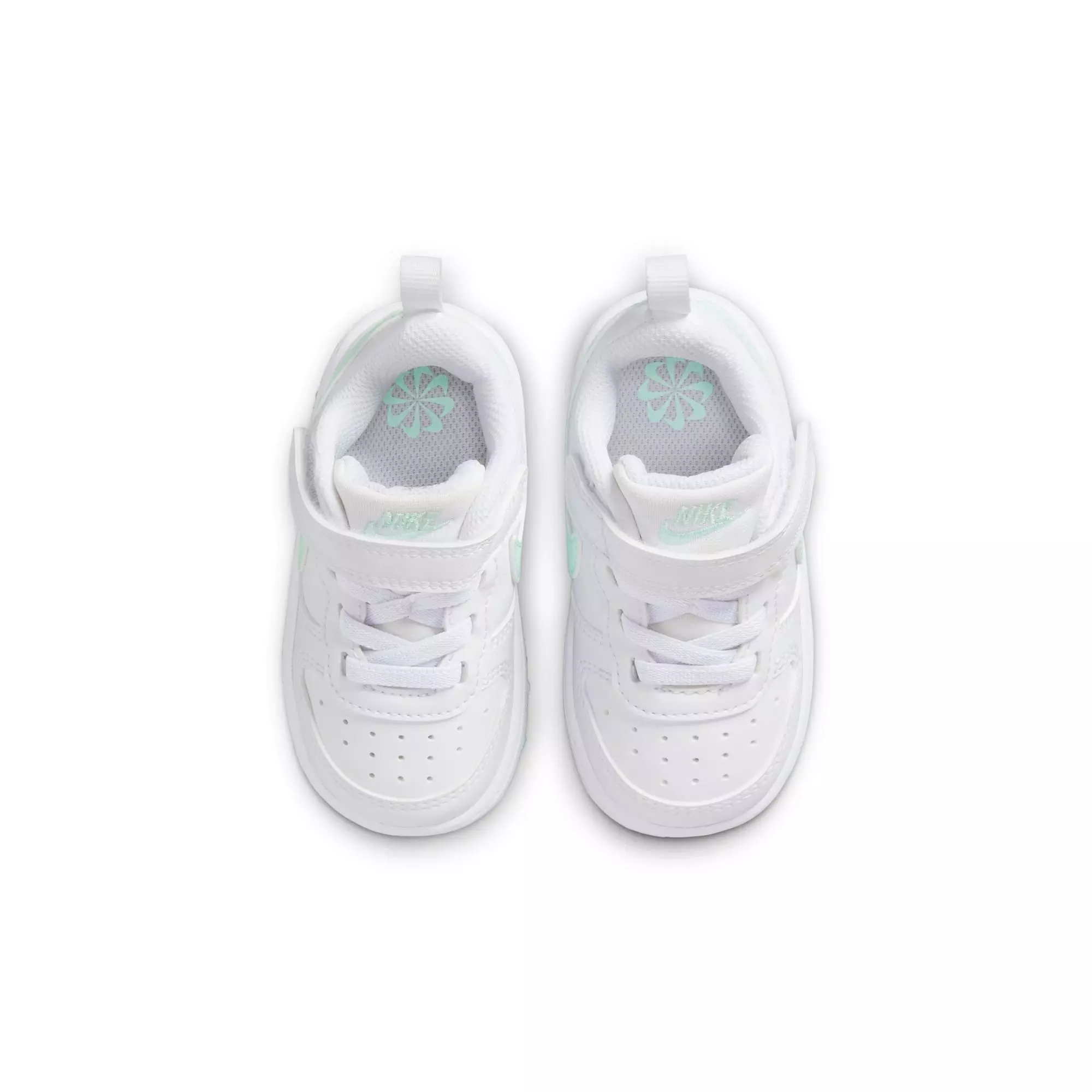 Nike Court Borough Low "White/Teal" Toddler Girls' Shoe - WHITE/TEAL