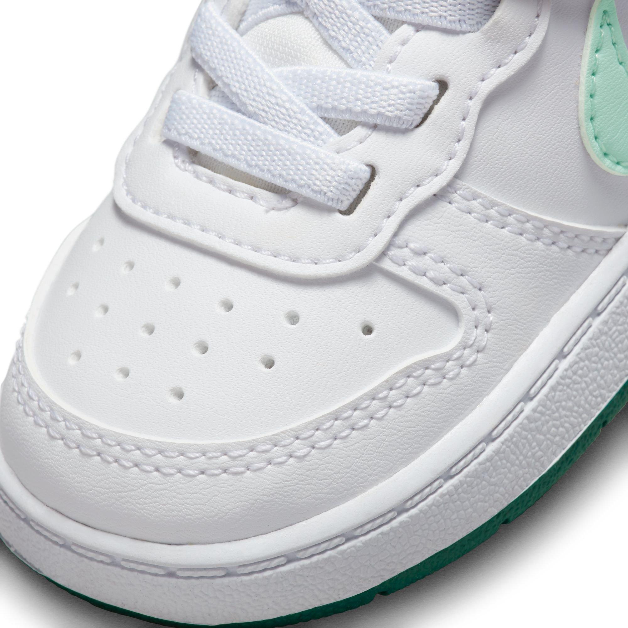 Nike Court Borough Low Toddler Girls' "White/Teal" Shoe
